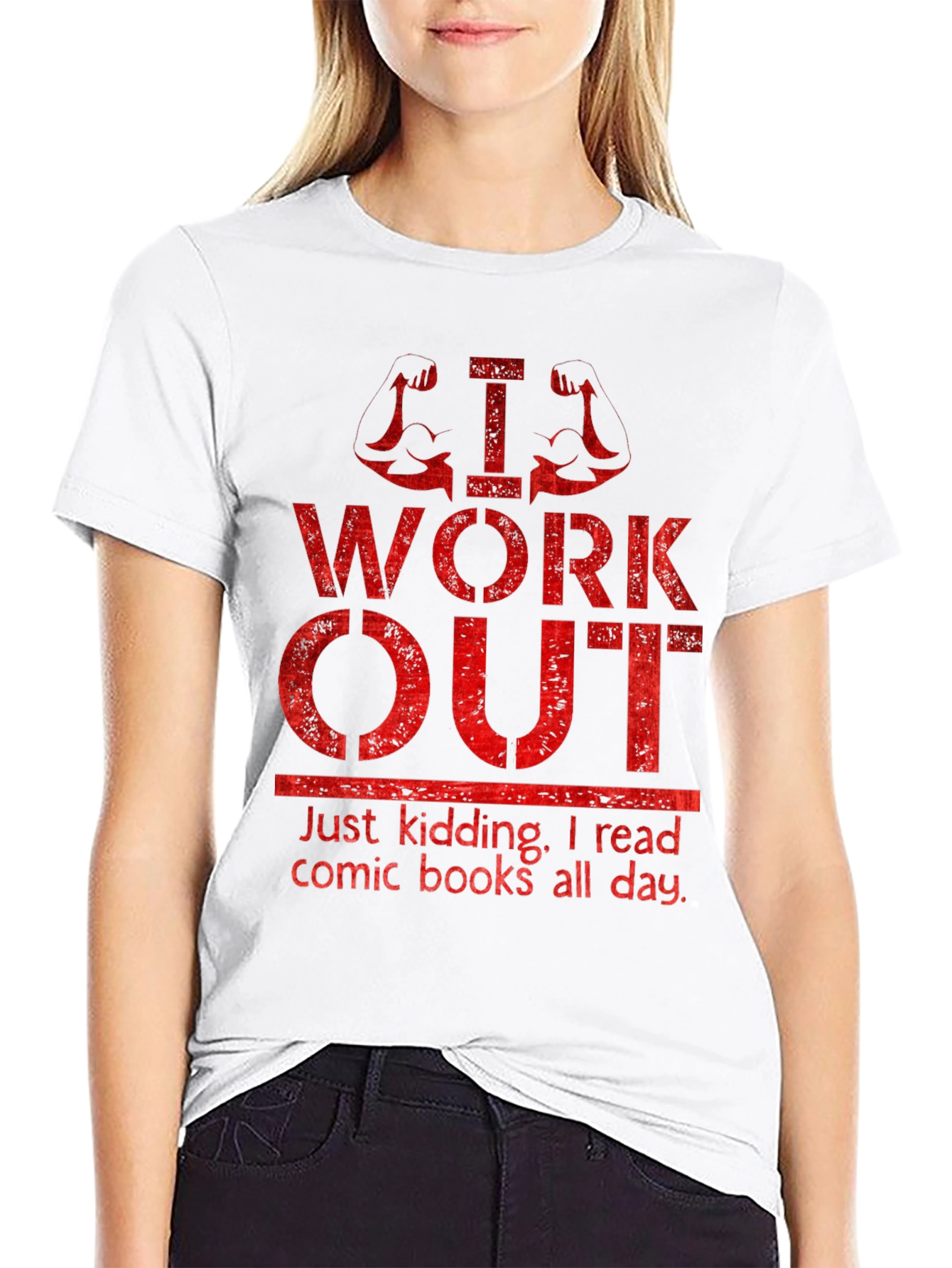 Funny Workout & Comic Book T-Shirt