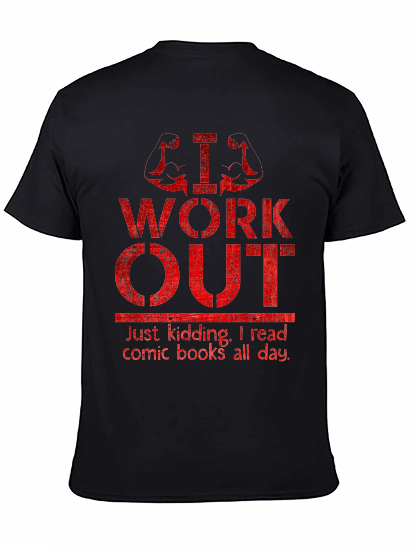 Funny Workout & Comic Book T-Shirt