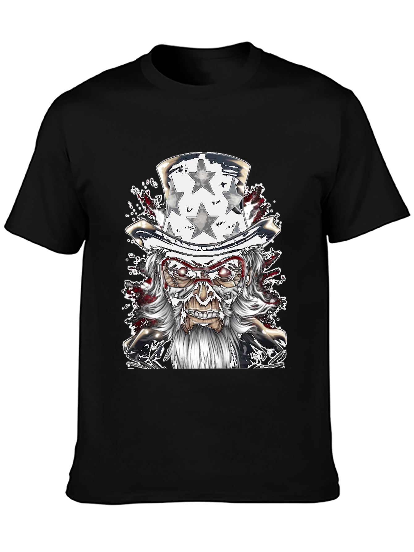 Uncle Sam Graphic Tee - Patriotic Horror