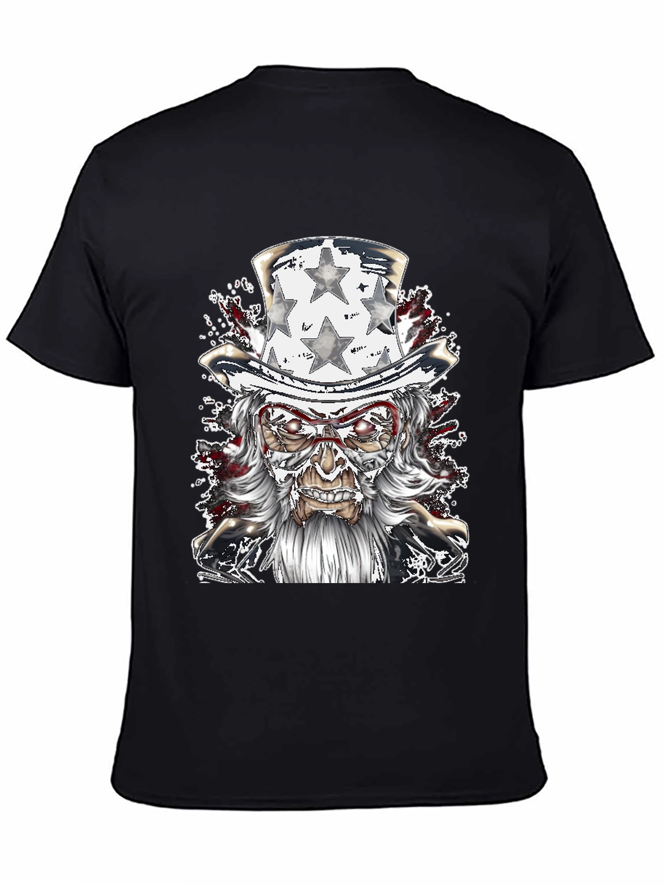 Uncle Sam Graphic Tee - Patriotic Horror