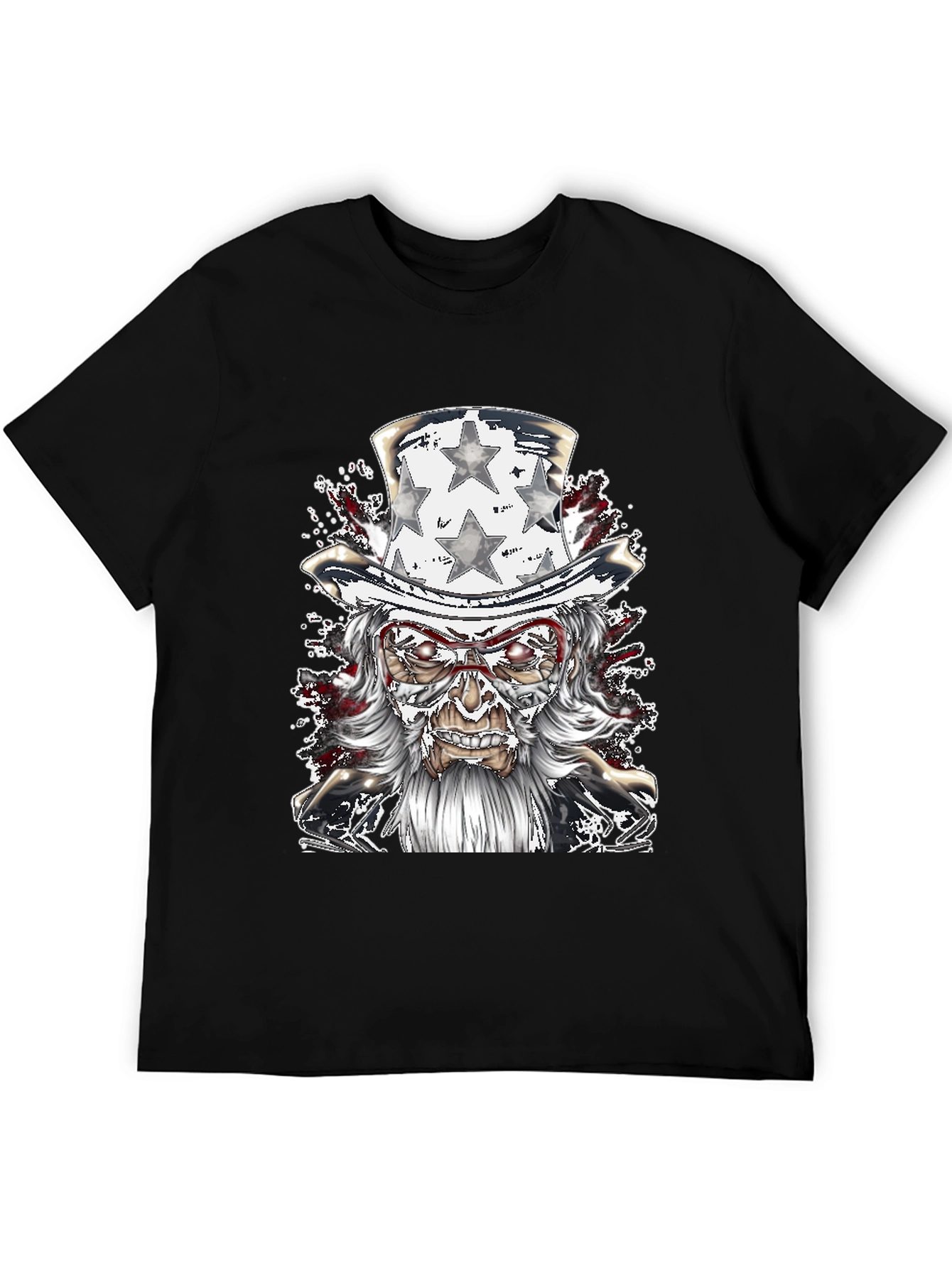 Uncle Sam Graphic Tee - Patriotic Horror