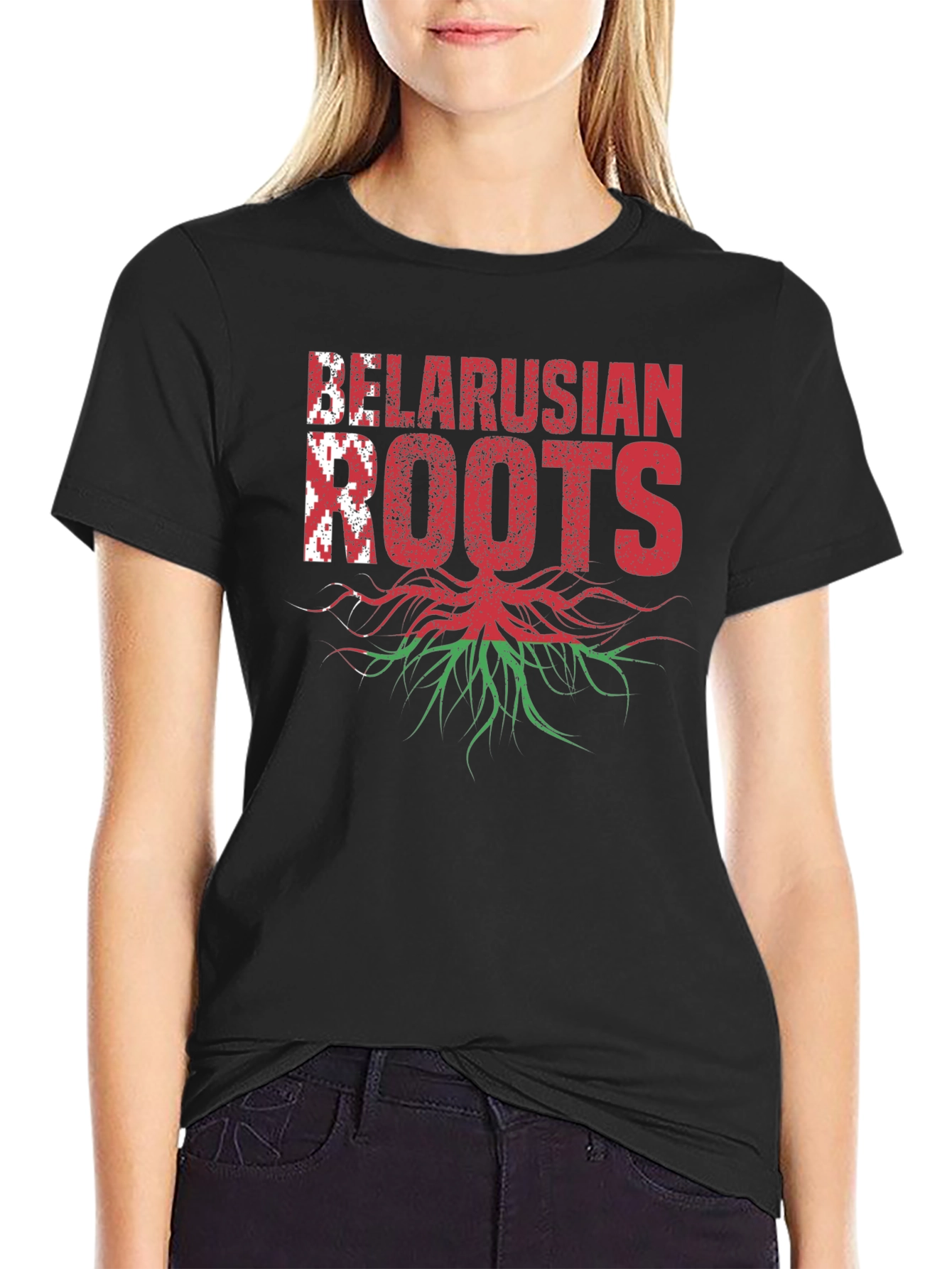 Belarusian Roots T-Shirt - Black