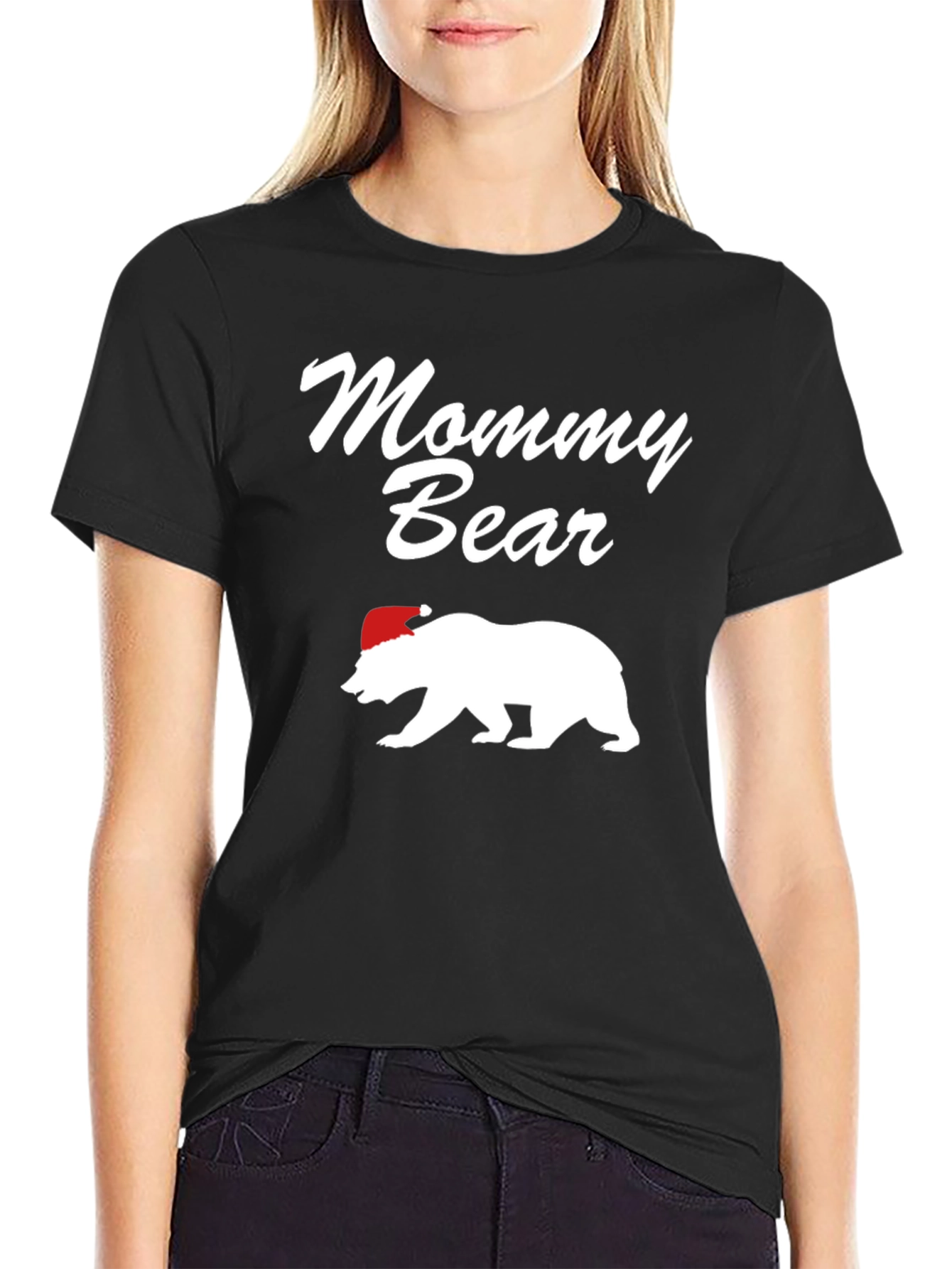 Mommy Bear Christmas T-Shirt - Holiday Family Matching Tee