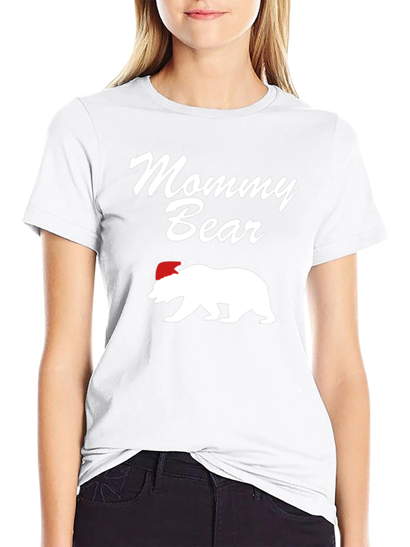 Mommy Bear Christmas T-Shirt - Holiday Family Matching Tee