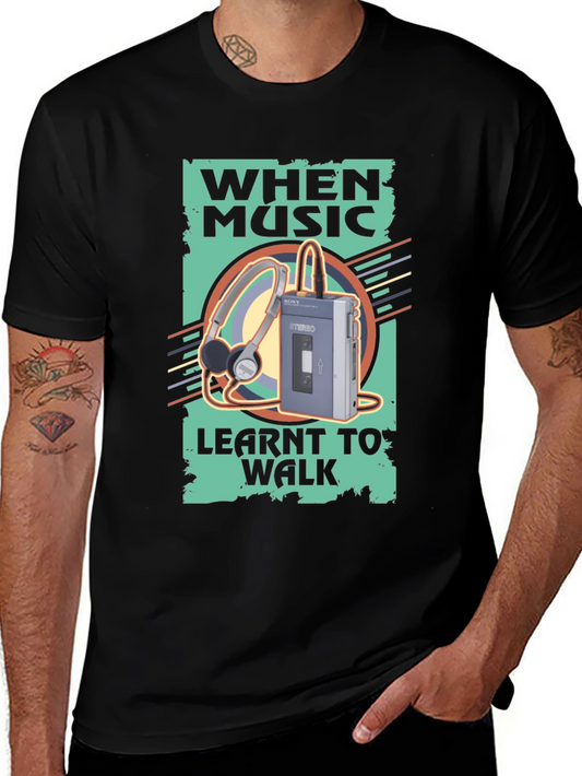 Retro Music Player T-Shirt - When Music Learnt to Walk