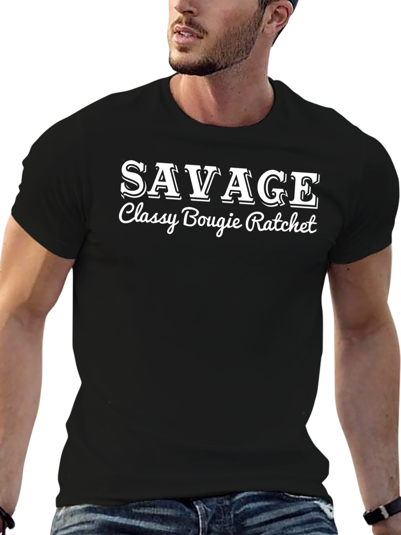Savage Classy Bougie Ratchet Graphic T-Shirt