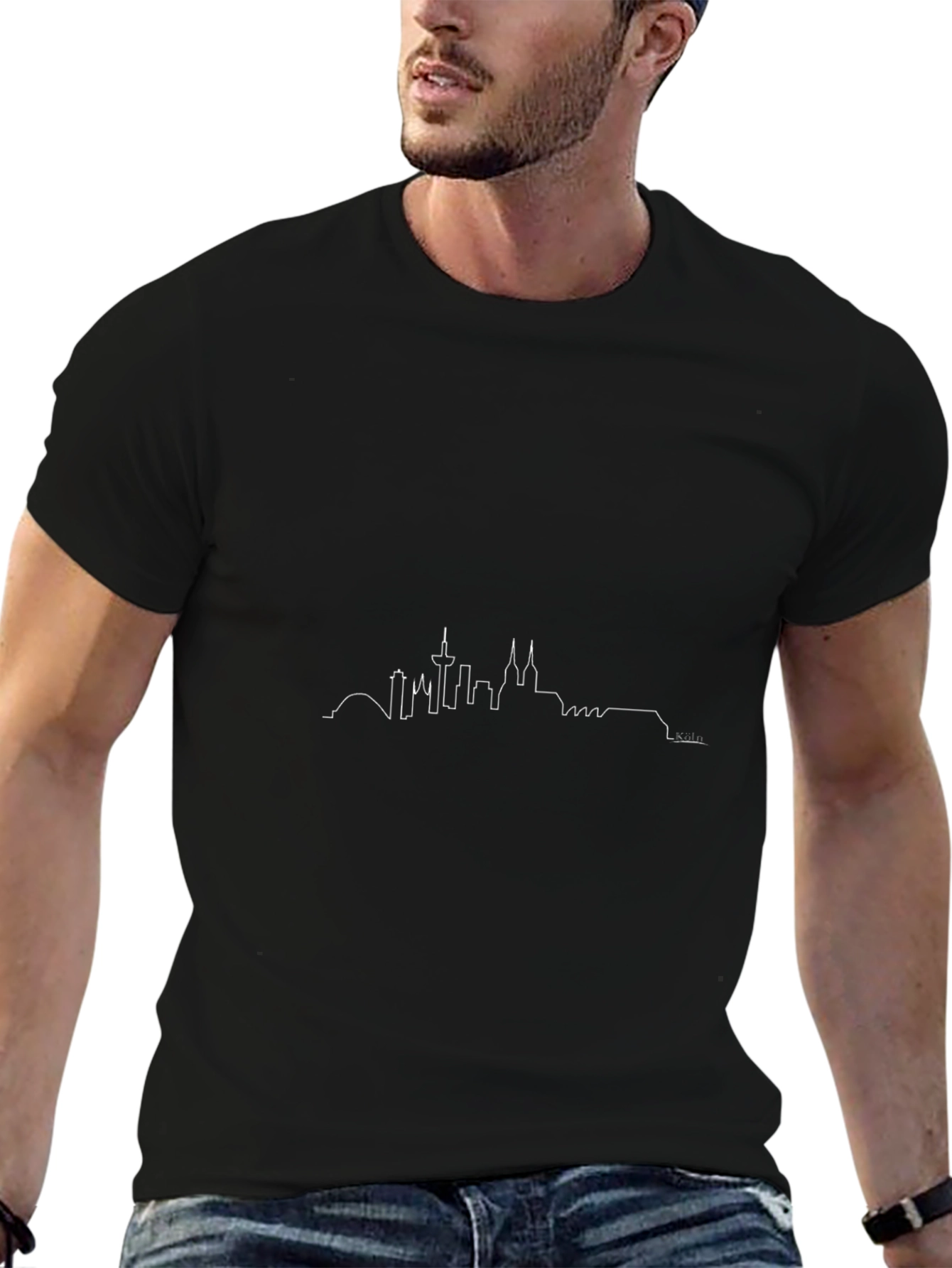 Cologne Skyline T-Shirt - Minimalist Graphic Tee