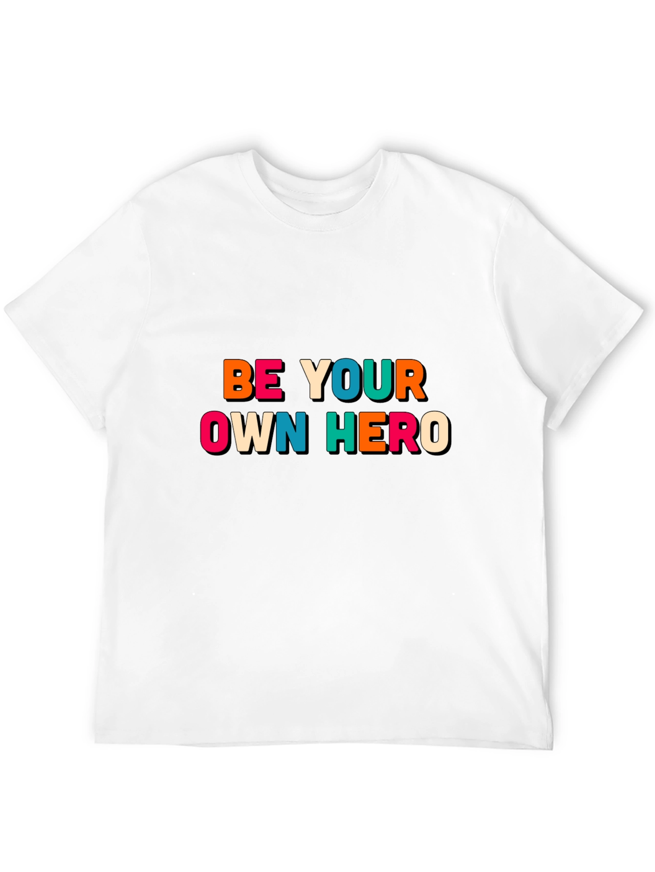 Be Your Own Hero Black Graphic Tee