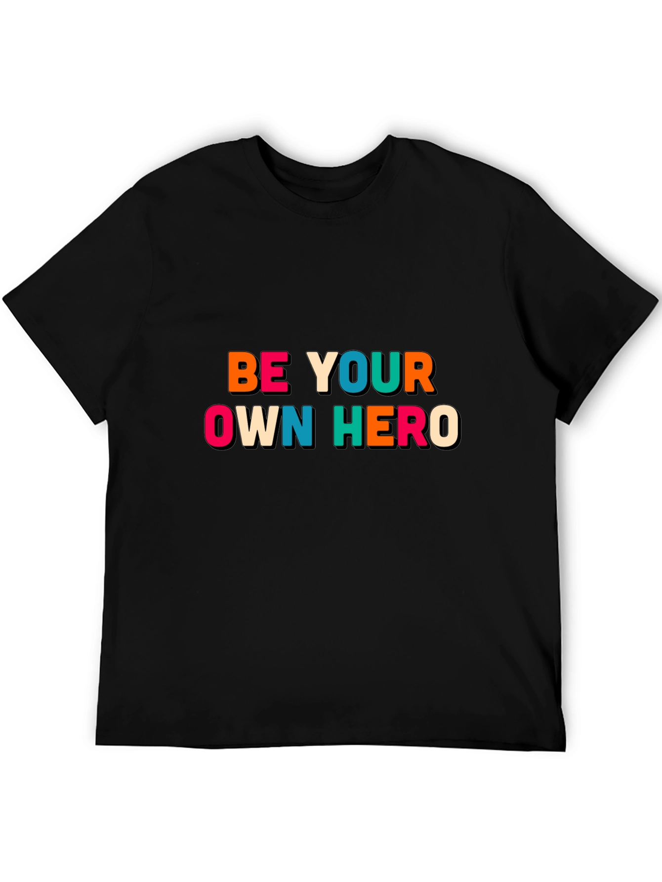 Be Your Own Hero Black Graphic Tee