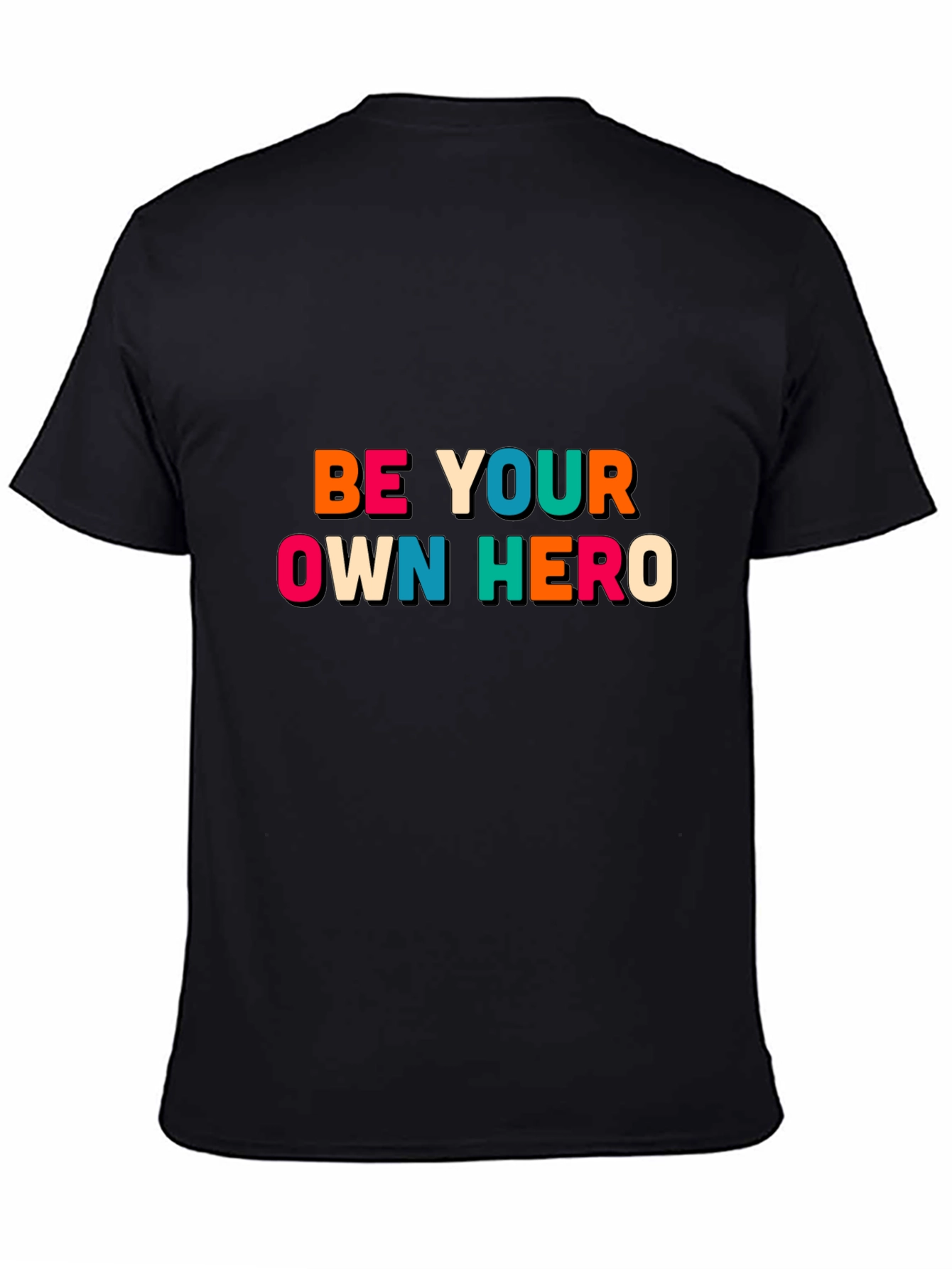 Be Your Own Hero Black Graphic Tee