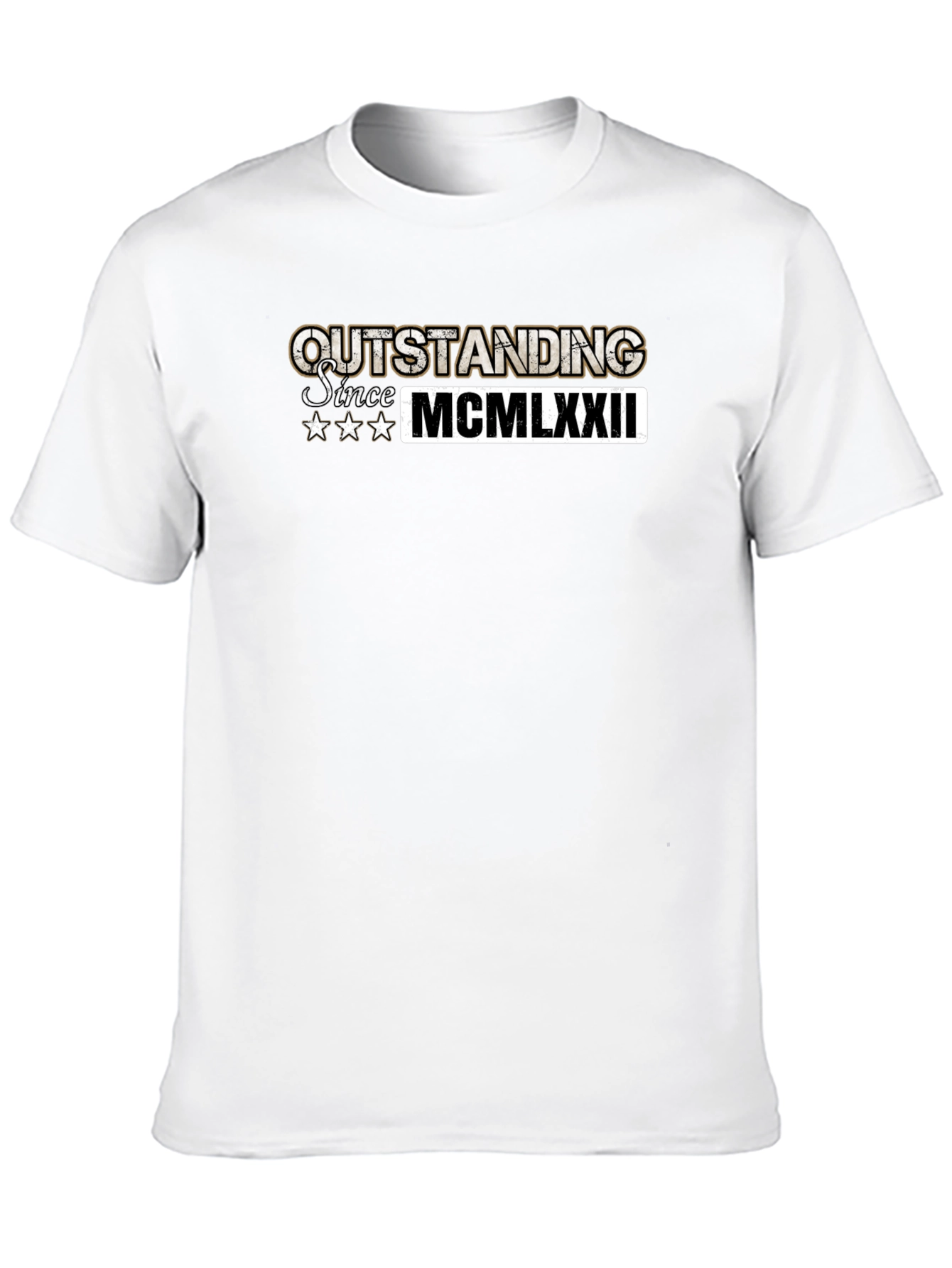 Outstanding Since 1972 Black T-Shirt