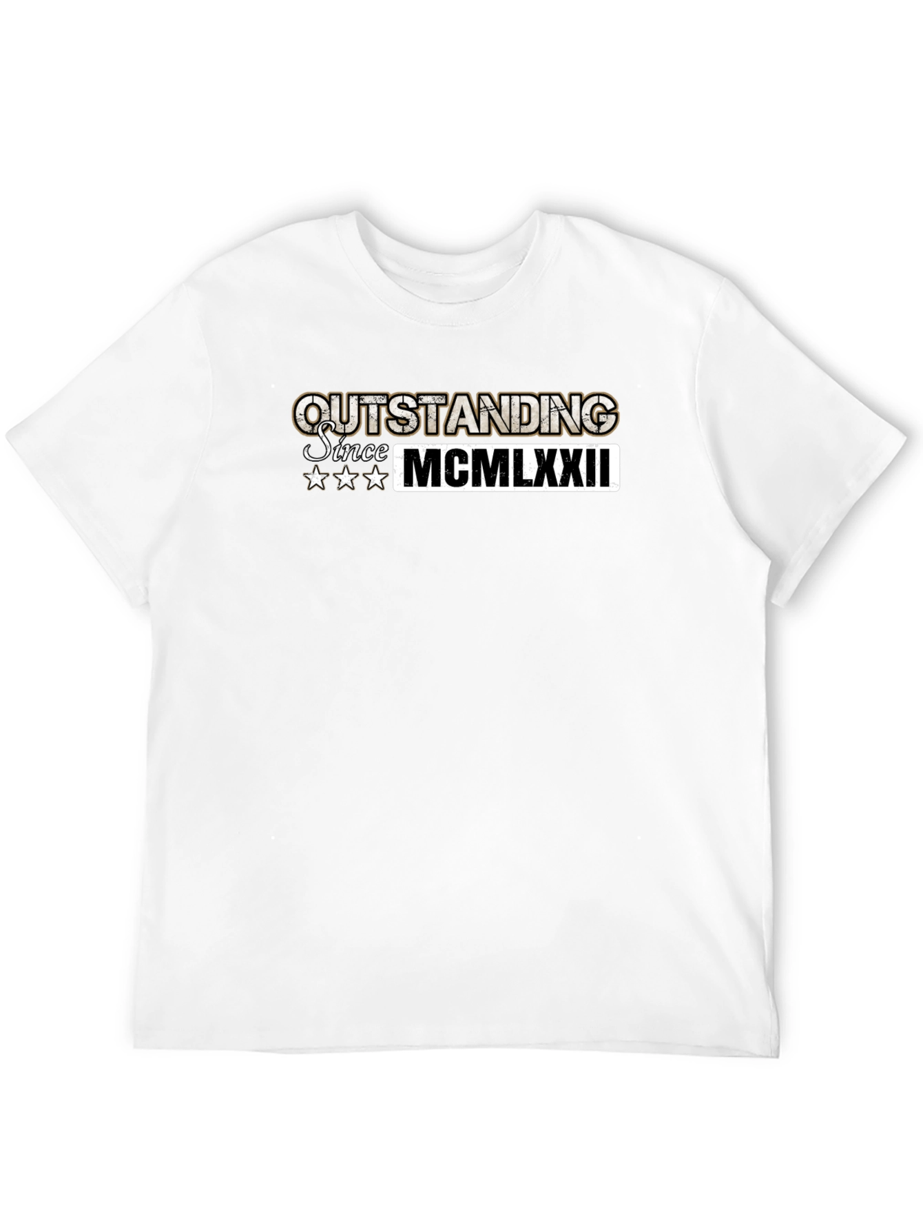 Outstanding Since 1972 Black T-Shirt