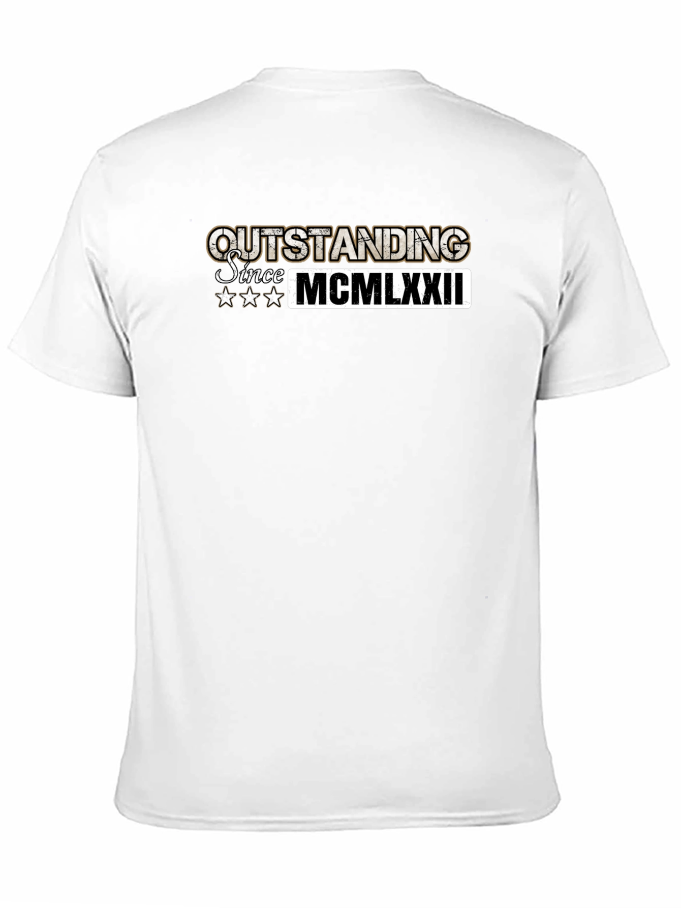 Outstanding Since 1972 Black T-Shirt