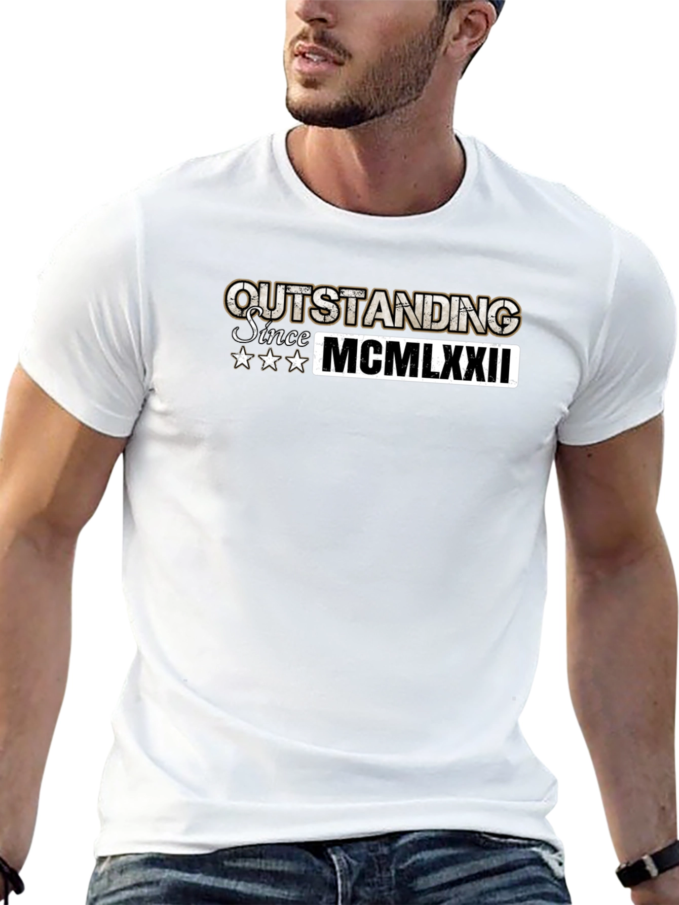 Outstanding Since 1972 Black T-Shirt