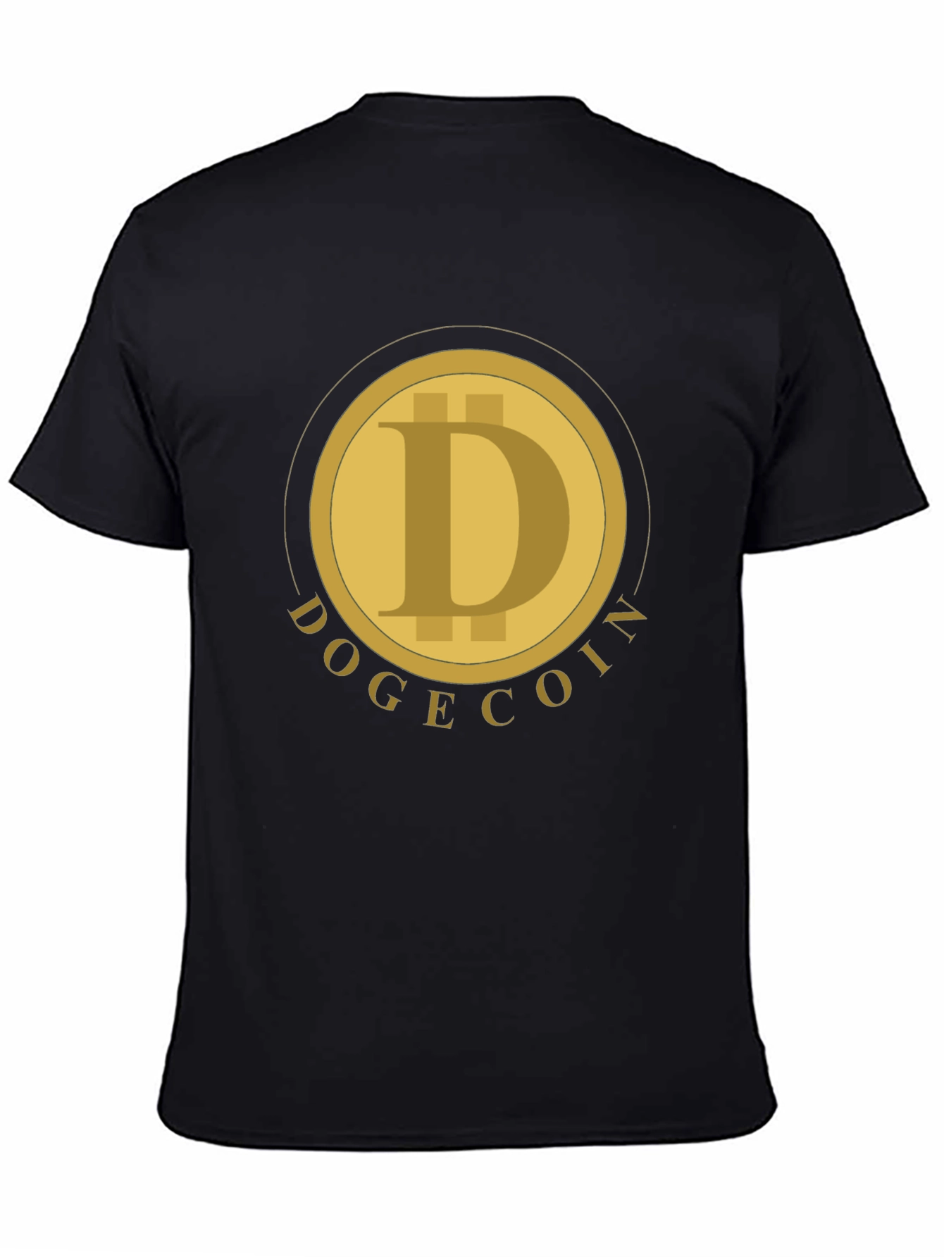 Dogecoin Crypto T-Shirt - Black Short Sleeve Tee