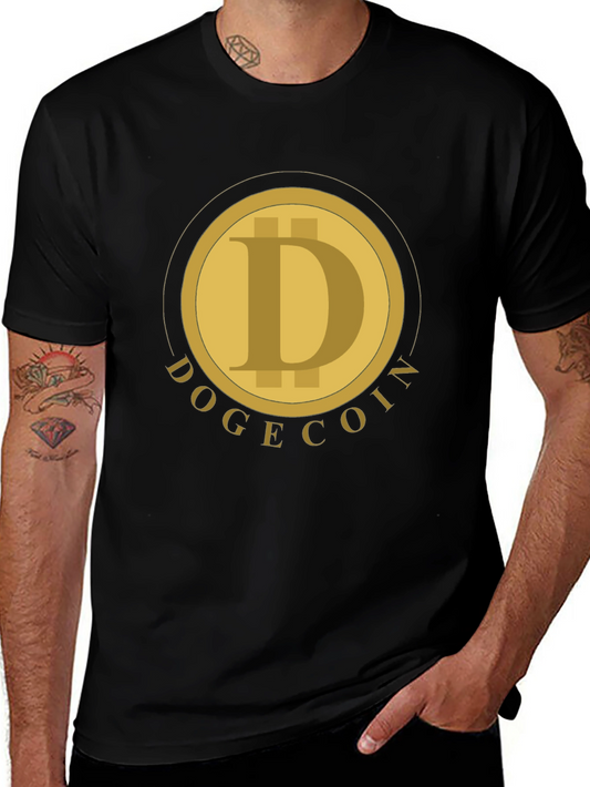 Dogecoin Crypto T-Shirt - Black Short Sleeve Tee