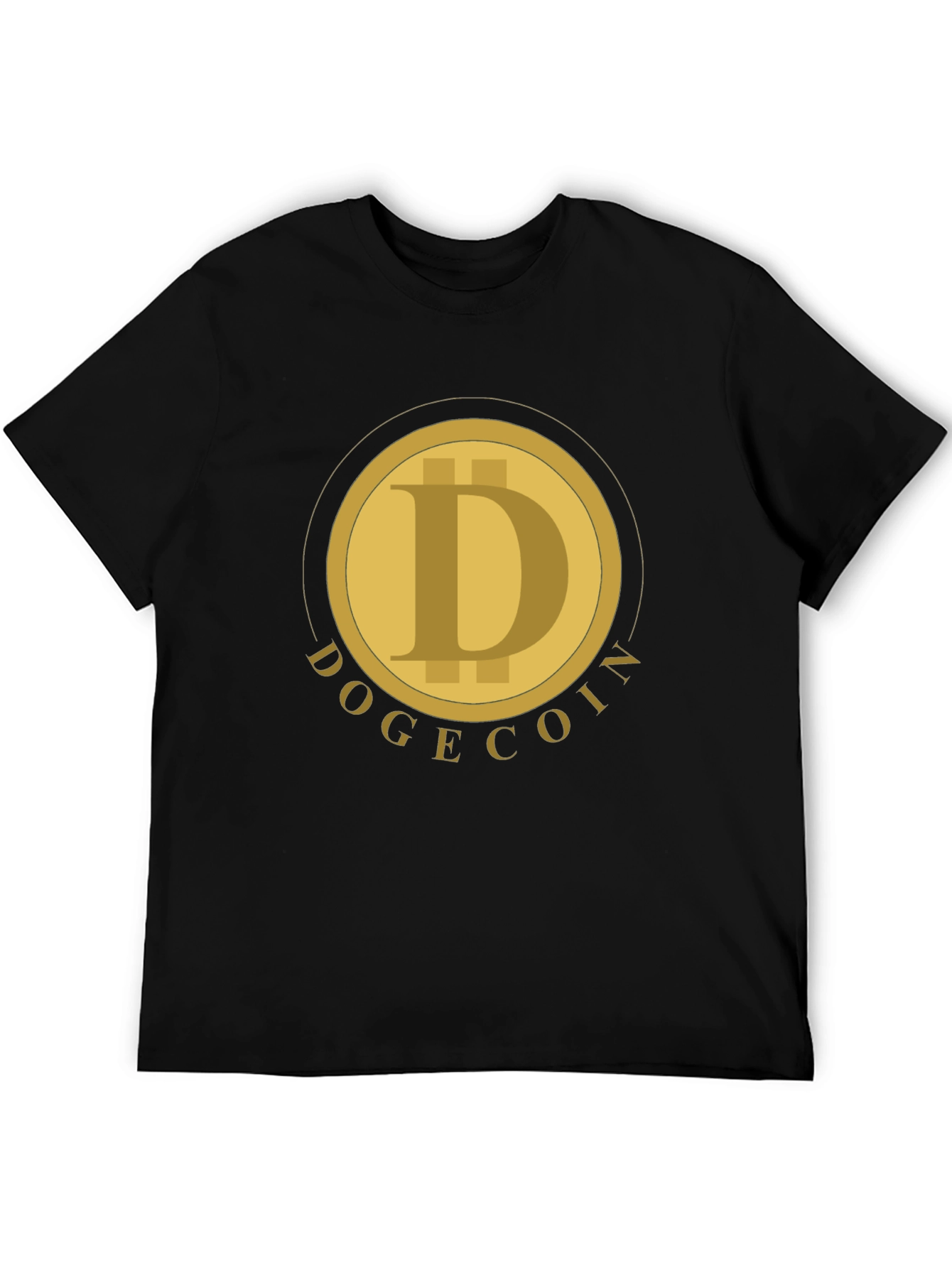 Dogecoin Crypto T-Shirt - Black Short Sleeve Tee