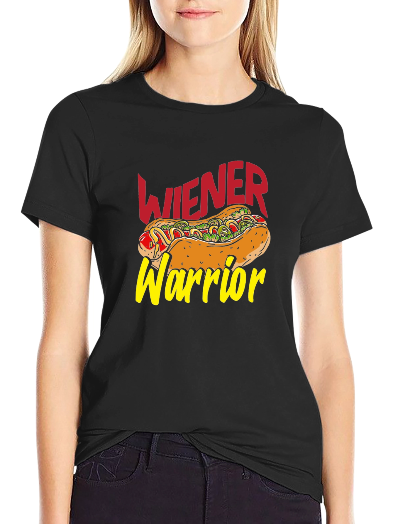Wiener Warrior T-Shirt - Hot Dog Graphic Tee