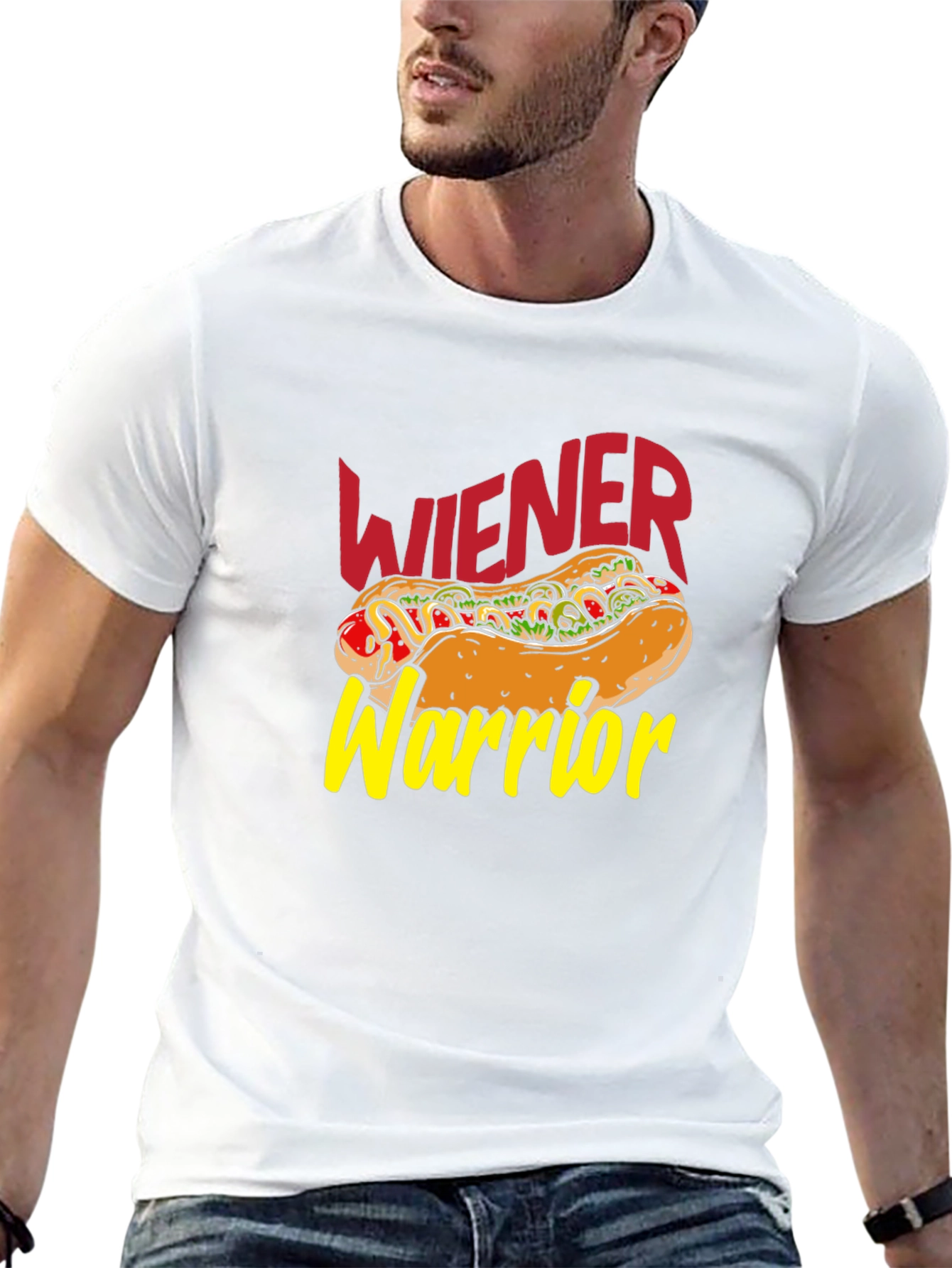 Wiener Warrior T-Shirt - Hot Dog Graphic Tee