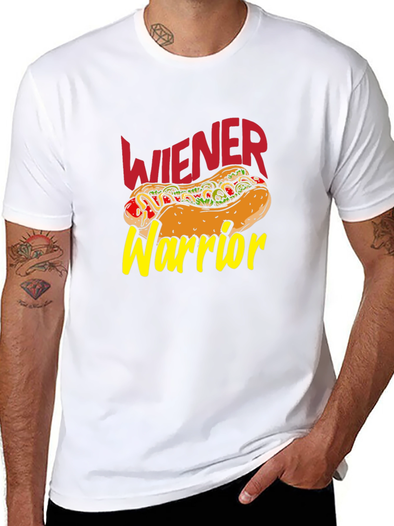 Wiener Warrior T-Shirt - Hot Dog Graphic Tee