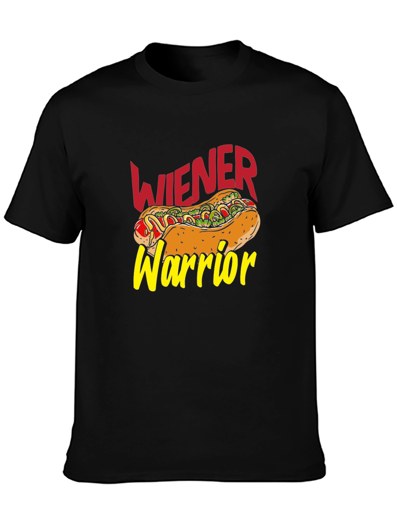 Wiener Warrior T-Shirt - Hot Dog Graphic Tee