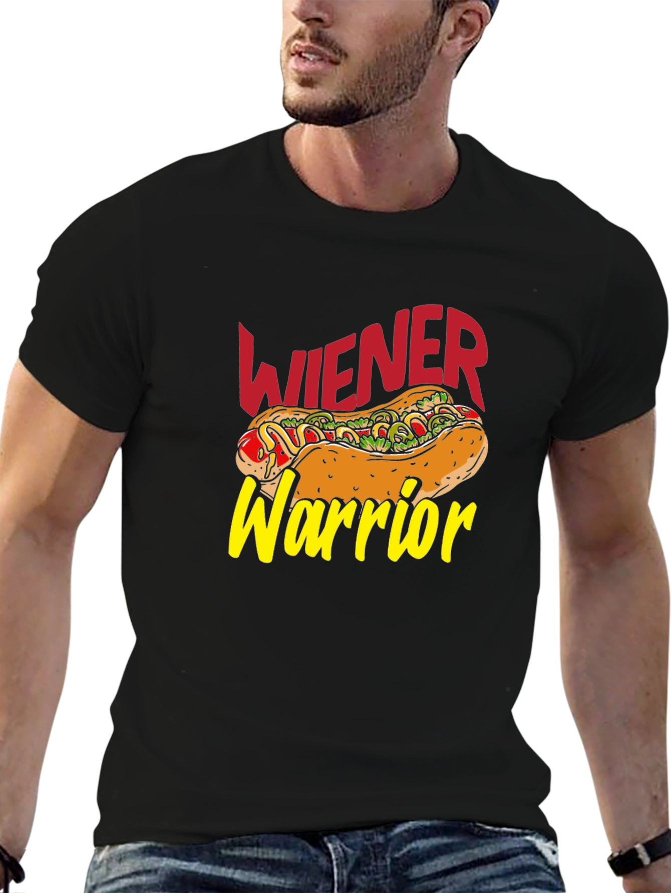 Wiener Warrior T-Shirt - Hot Dog Graphic Tee