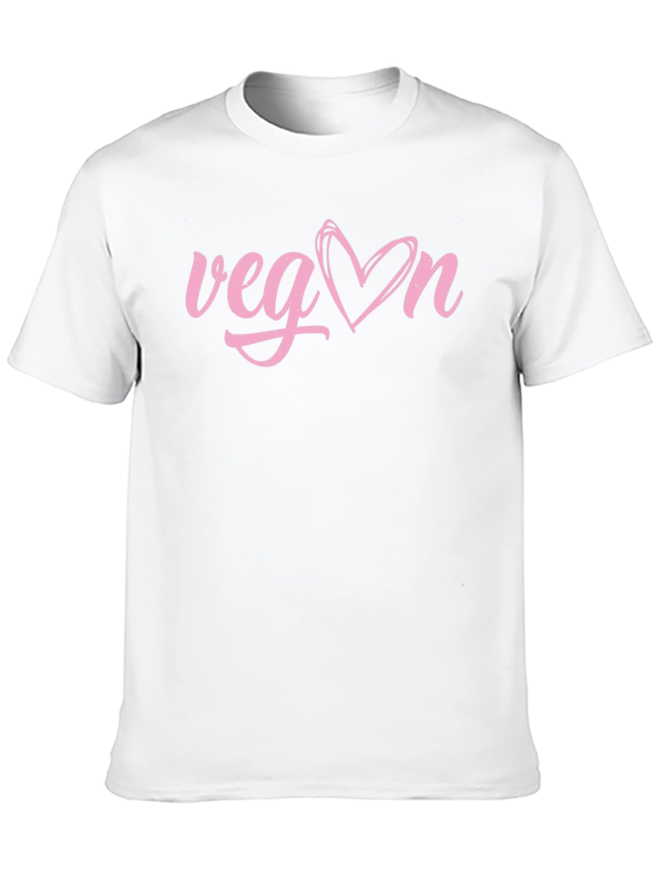 Vegan Heart Graphic Tee - Black