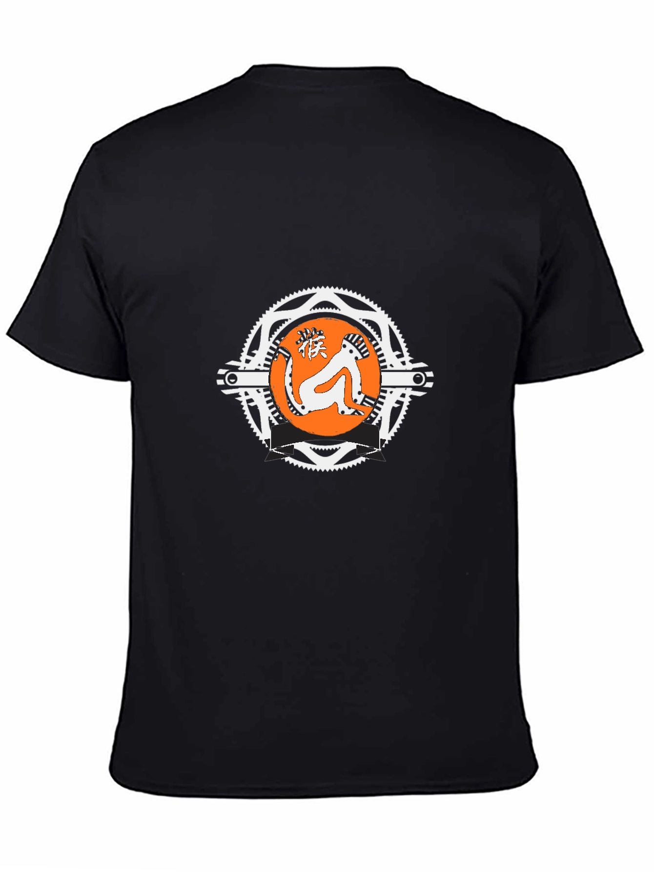 Black T-Shirt with Graphic Logo