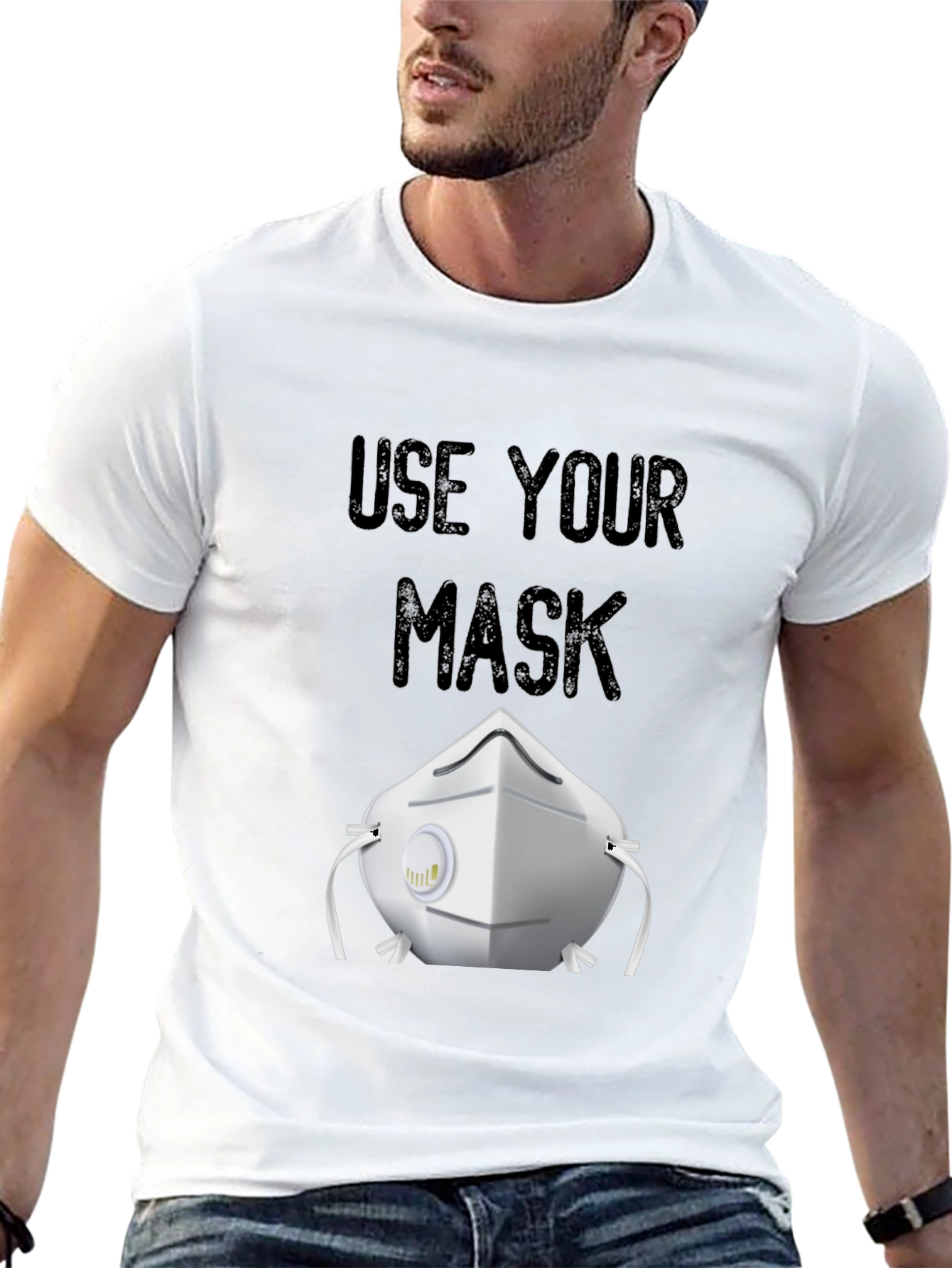 Use Your Mask T-Shirt Black Protective