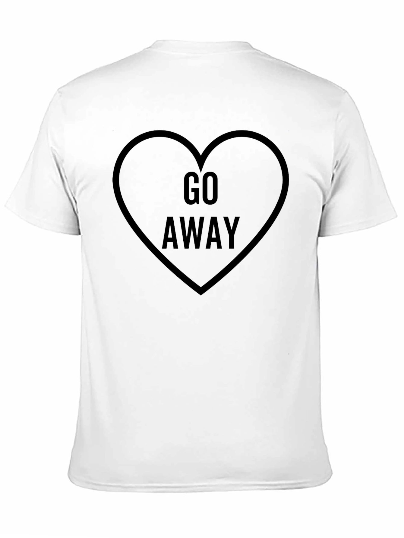Go Away Heart Graphic Tee - Anti-Valentines Day Shirt
