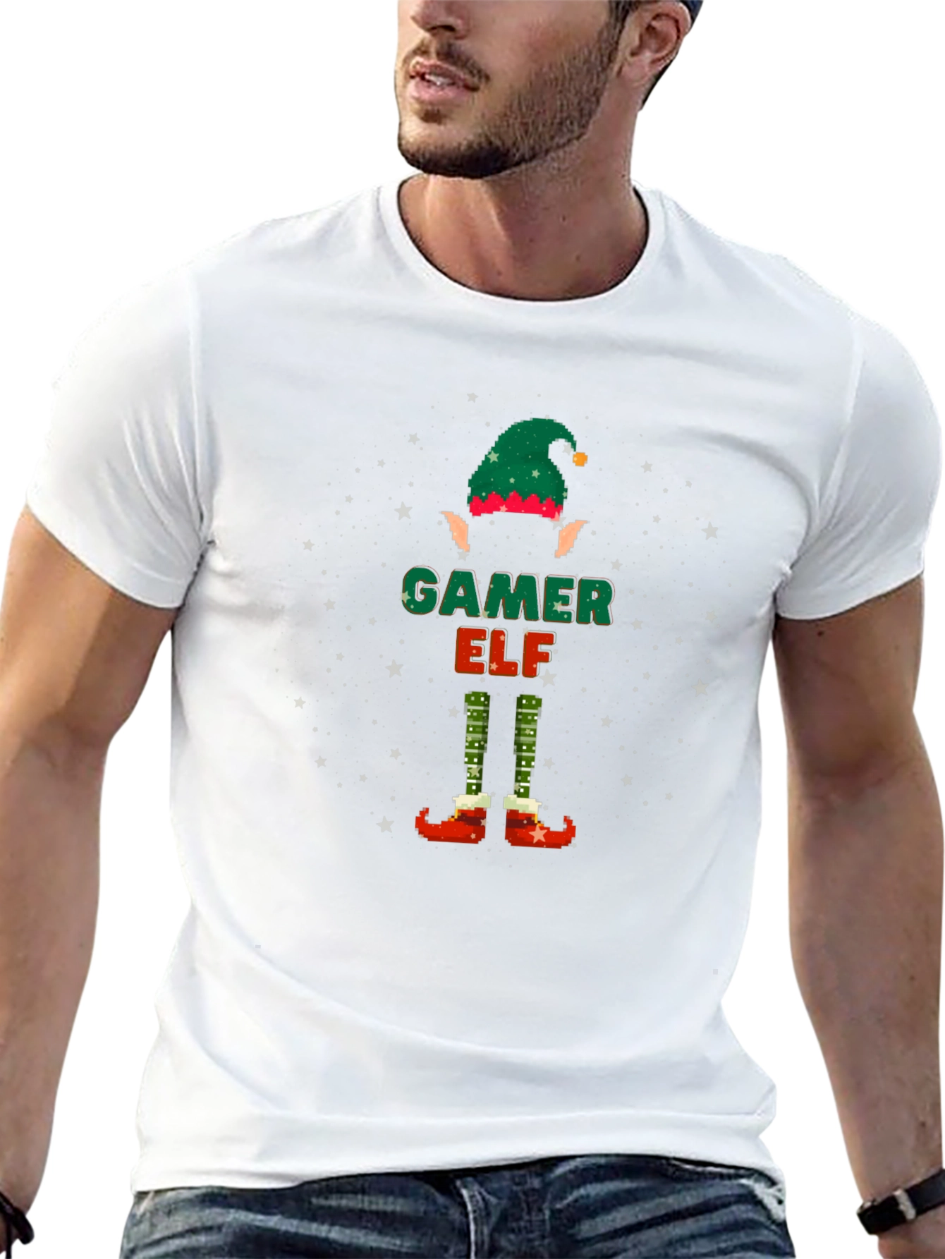 Gamer Elf Christmas T-Shirt
