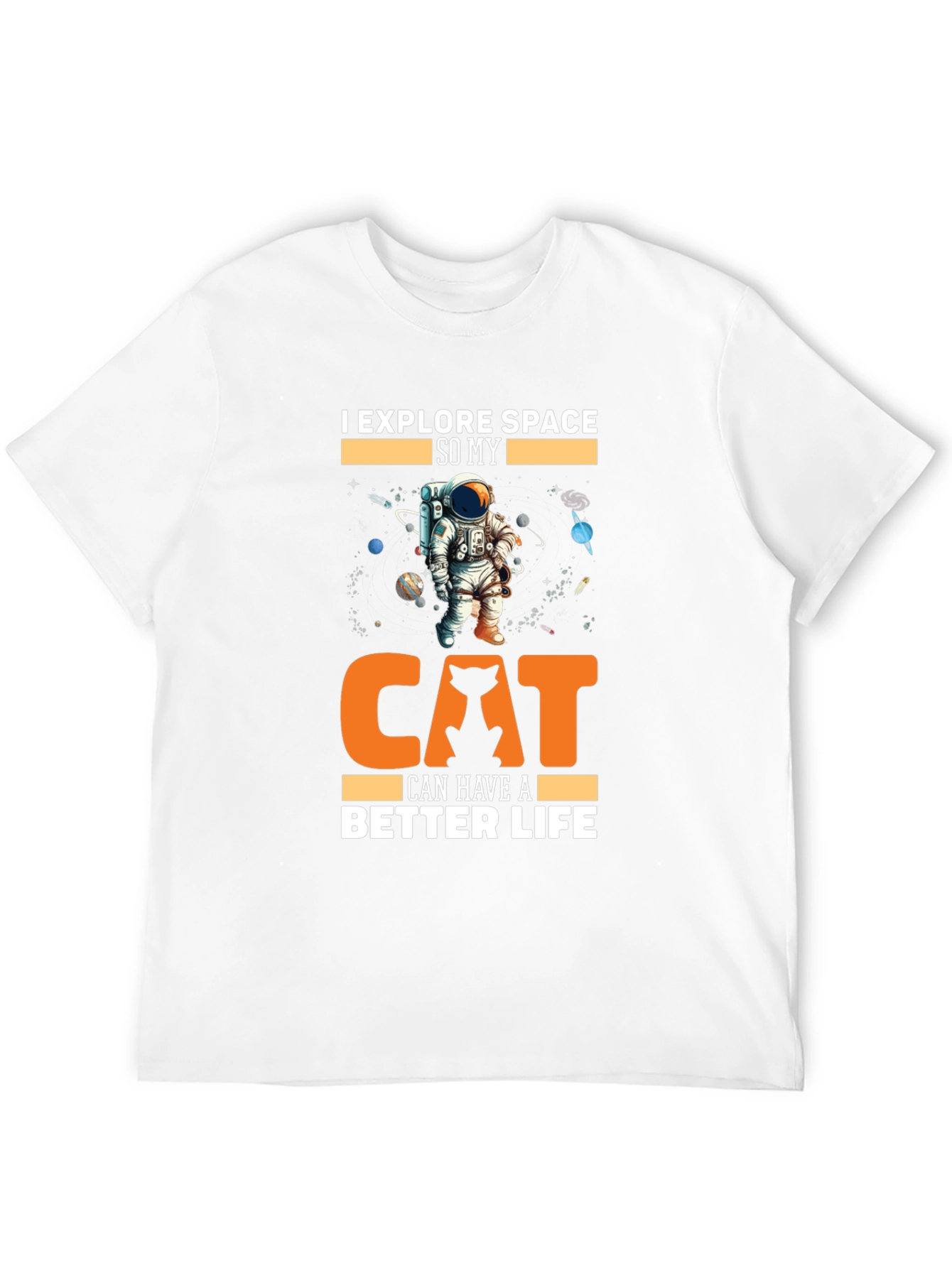 Explore Space Cat Lover T-Shirt