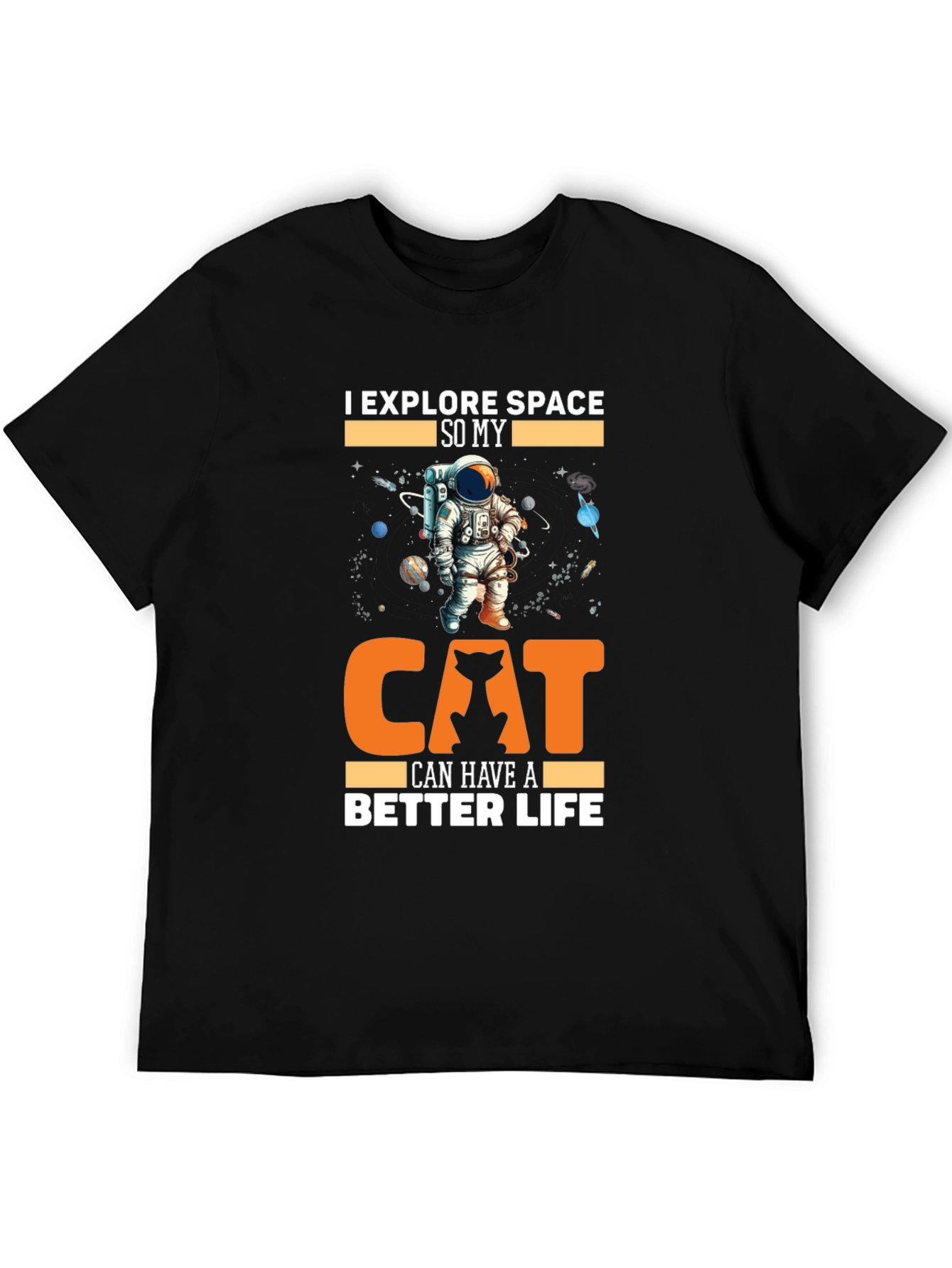 Explore Space Cat Lover T-Shirt