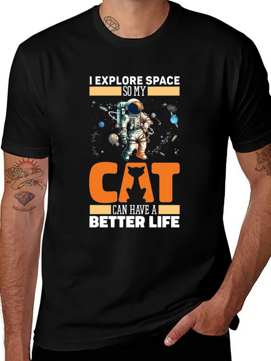 Explore Space Cat Lover T-Shirt
