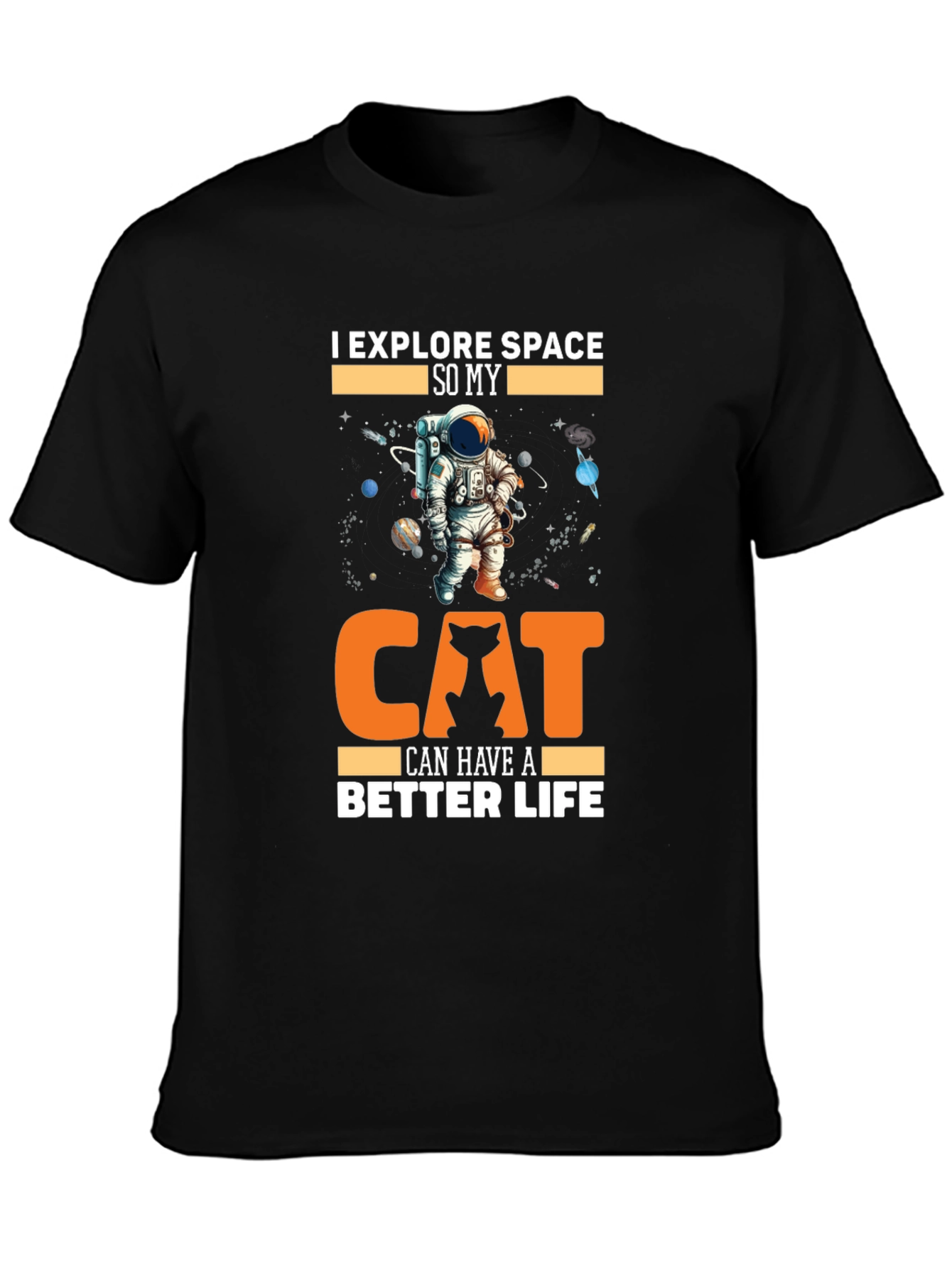 Explore Space Cat Lover T-Shirt