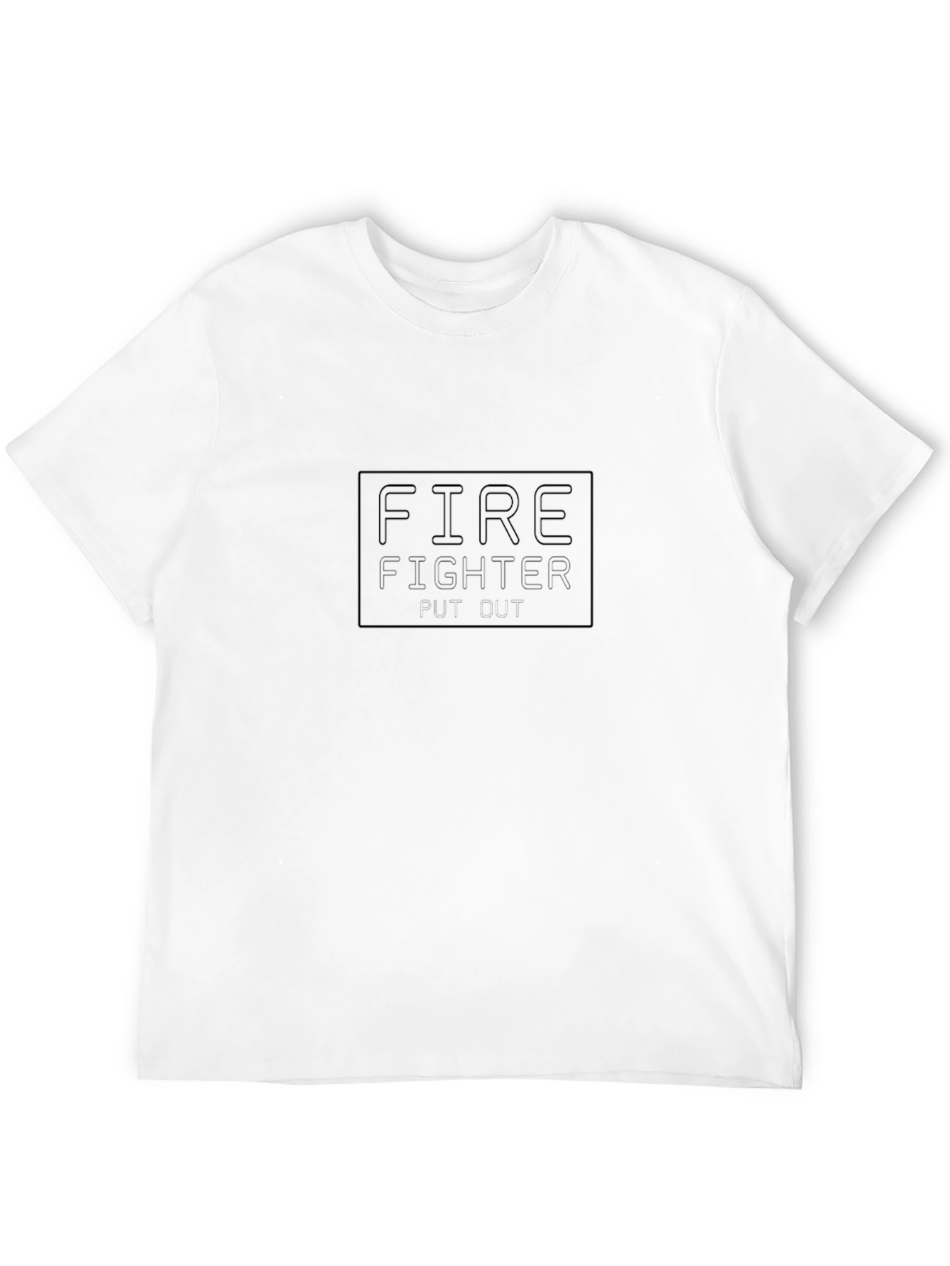 Firefighter T-Shirt - Black Cotton Tee