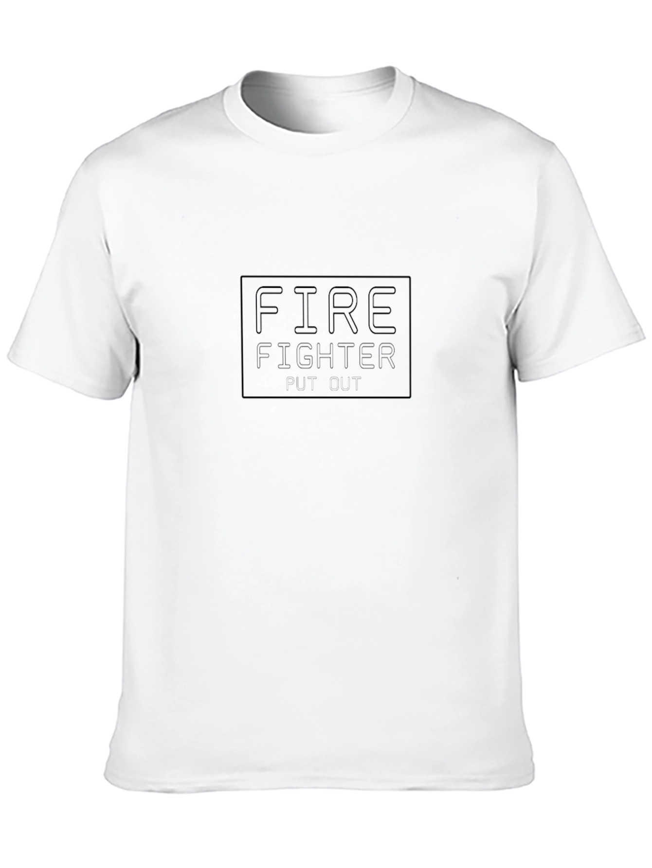 Firefighter T-Shirt - Black Cotton Tee