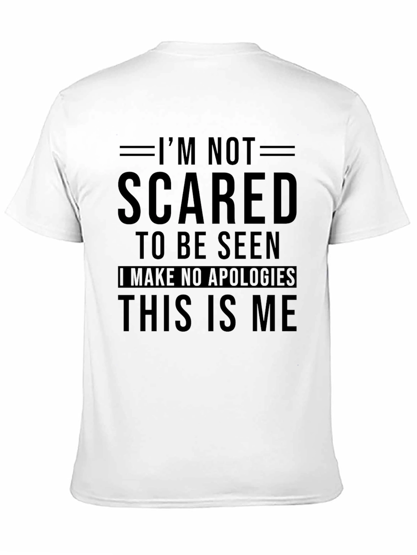 Im Not Scared Graphic Tee - Black