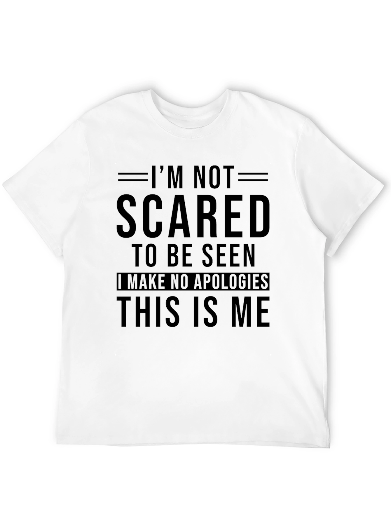 Im Not Scared Graphic Tee - Black