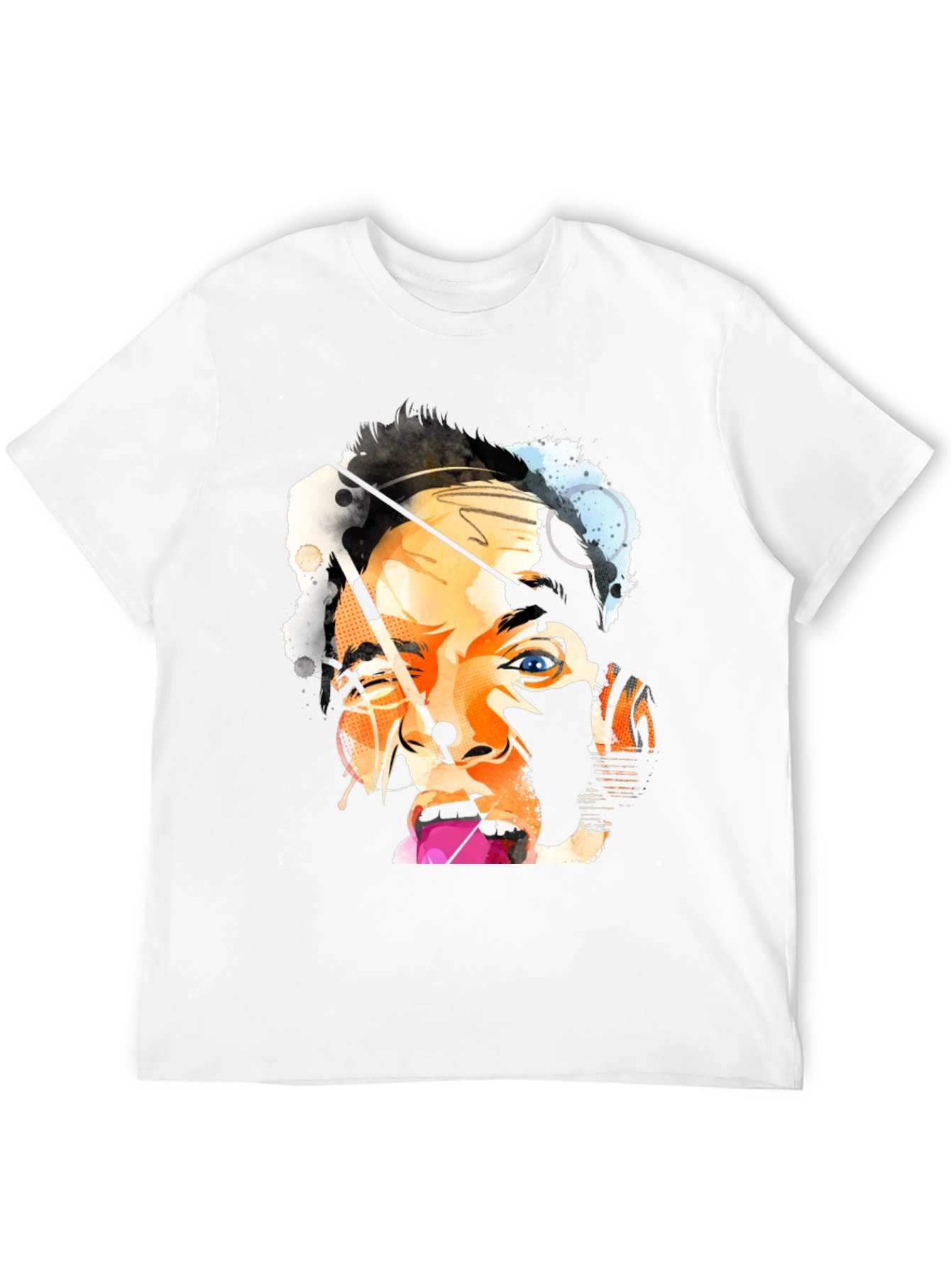 Abstract Portrait Black T-Shirt