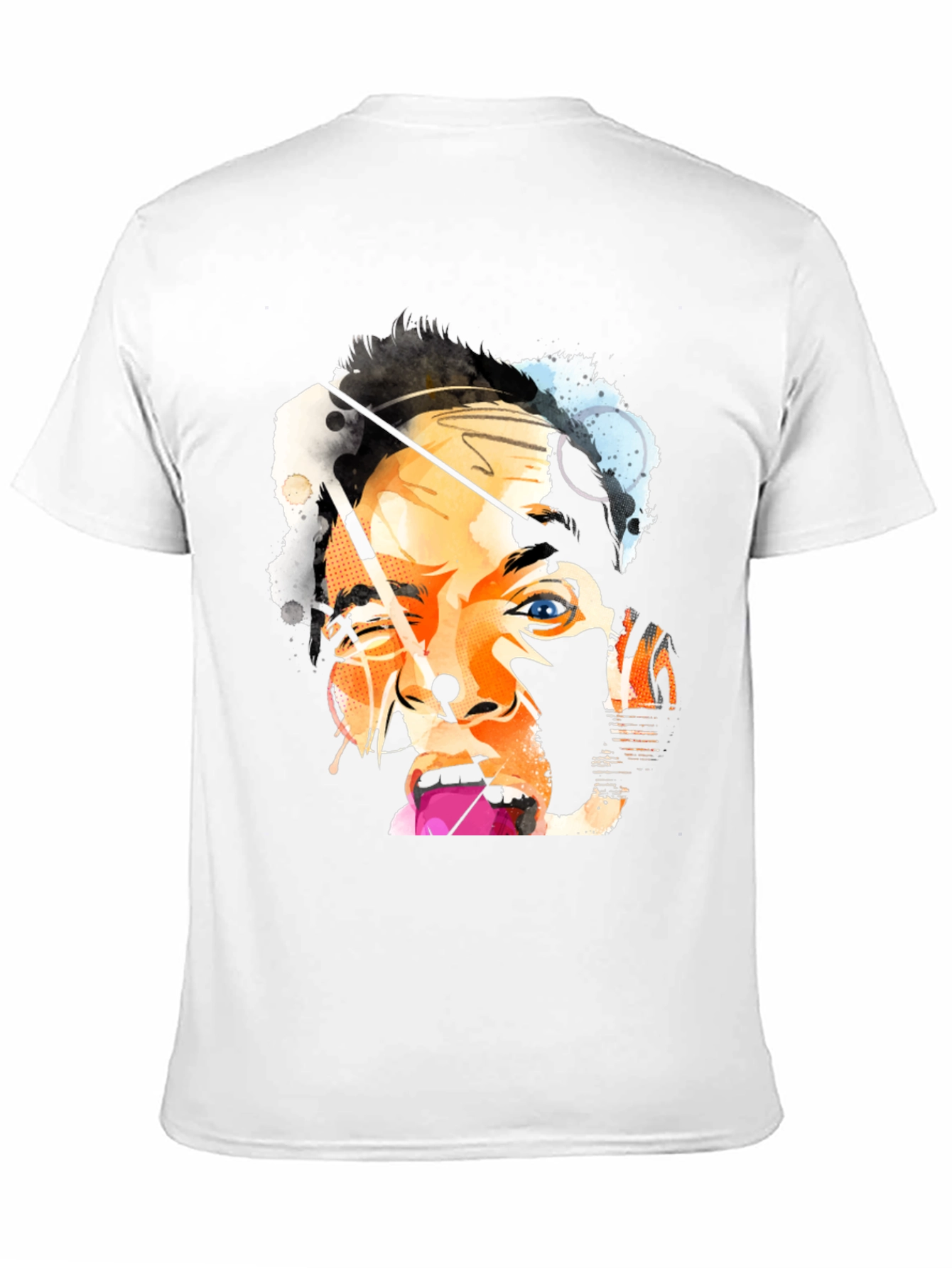 Abstract Portrait Black T-Shirt