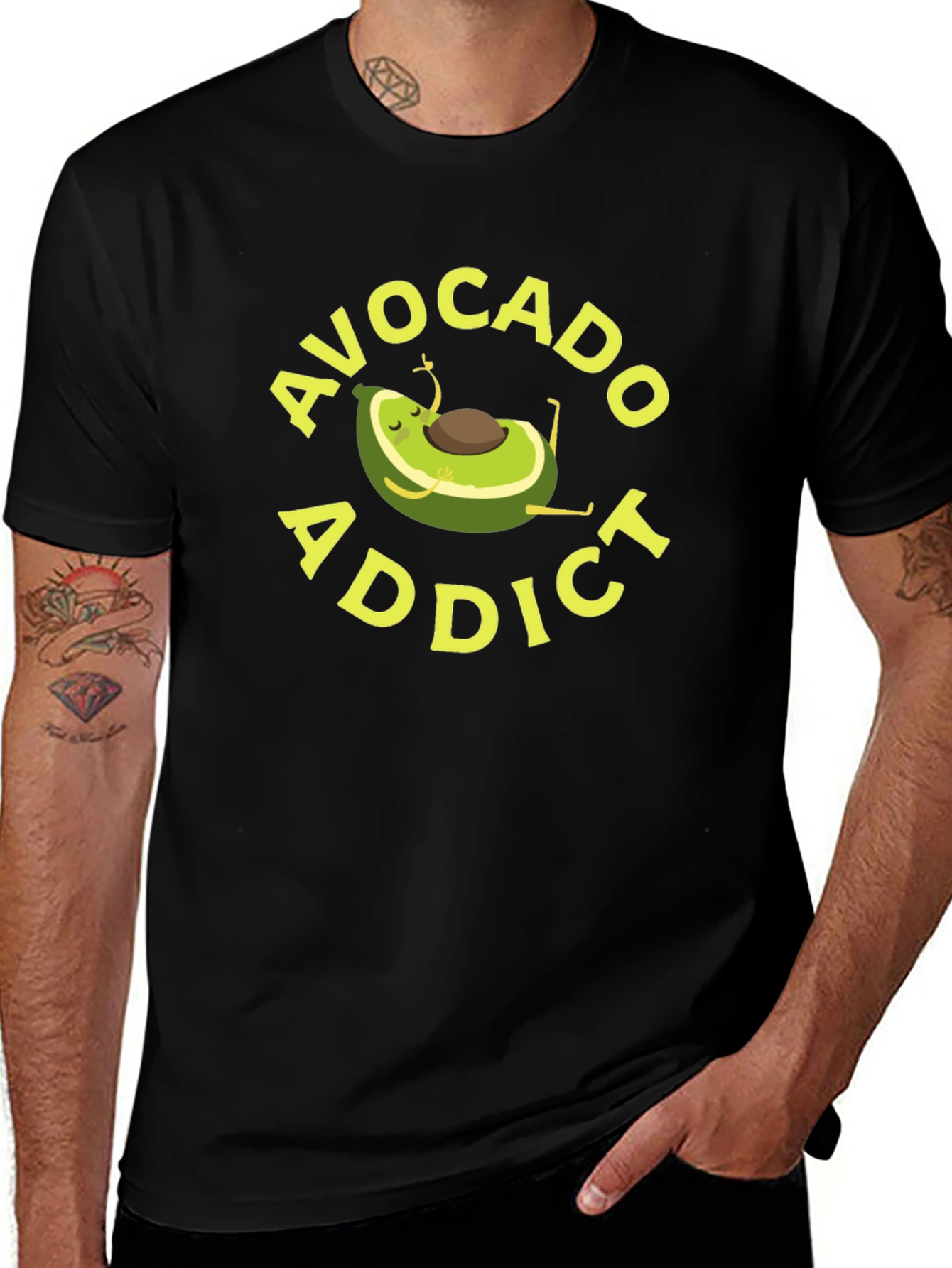 Avocado Addict T-Shirt - Relaxed Graphic Tee