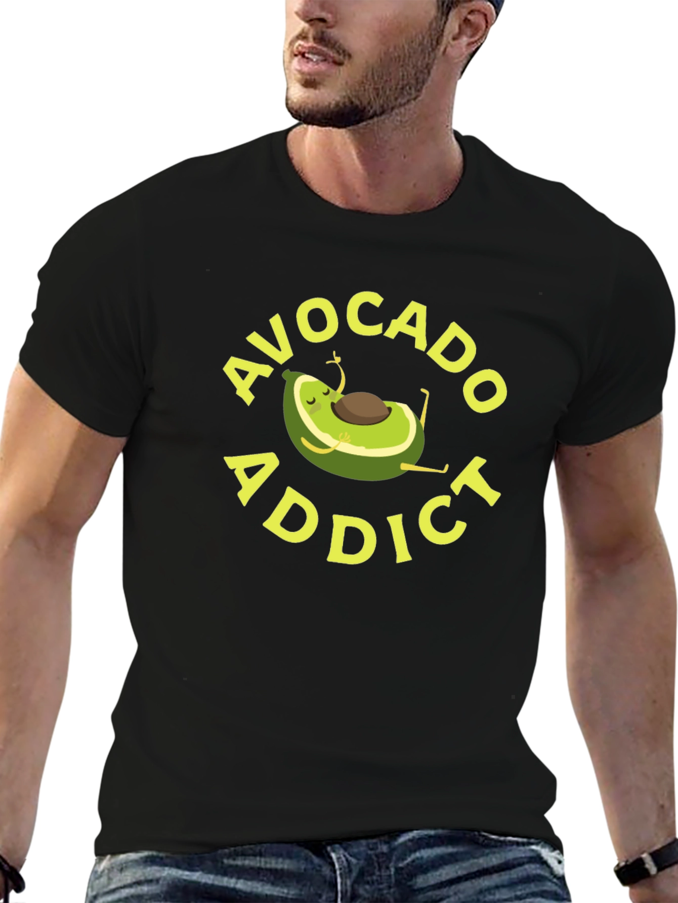 Avocado Addict T-Shirt - Relaxed Graphic Tee