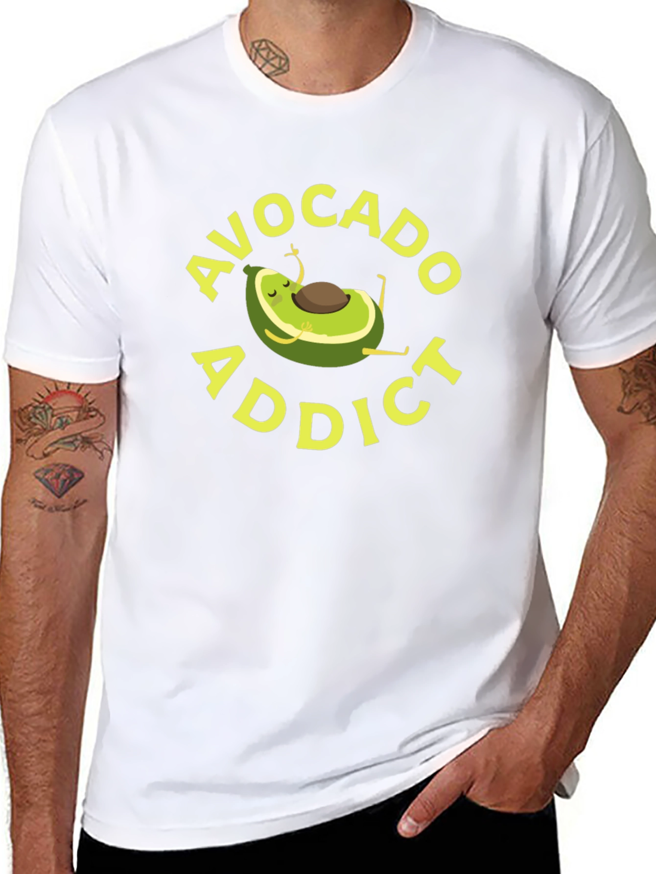 Avocado Addict T-Shirt - Relaxed Graphic Tee