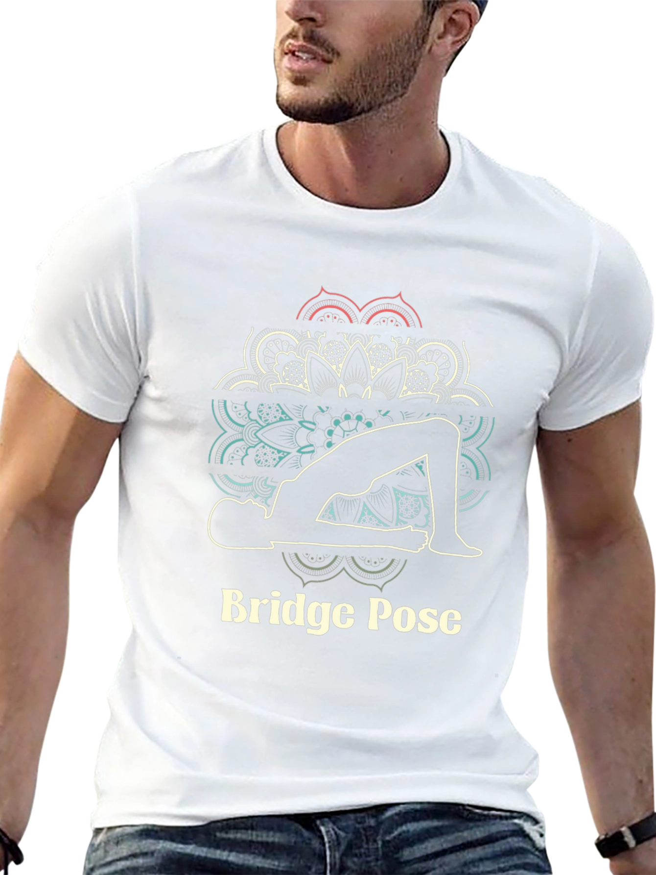 Yoga Bridge Pose Graphic T-Shirt
