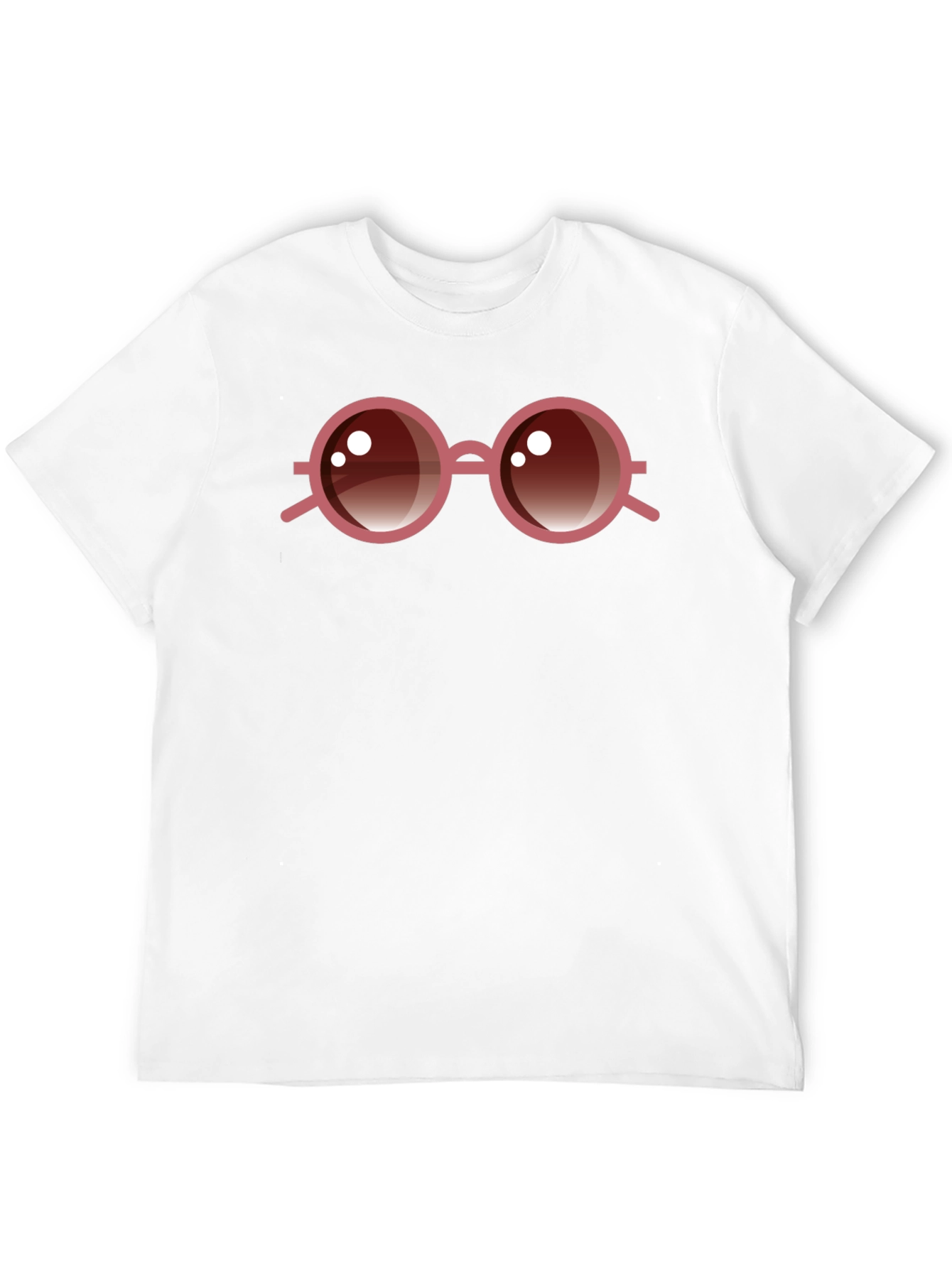 Round Glasses Graphic Tee - Cool & Stylish!