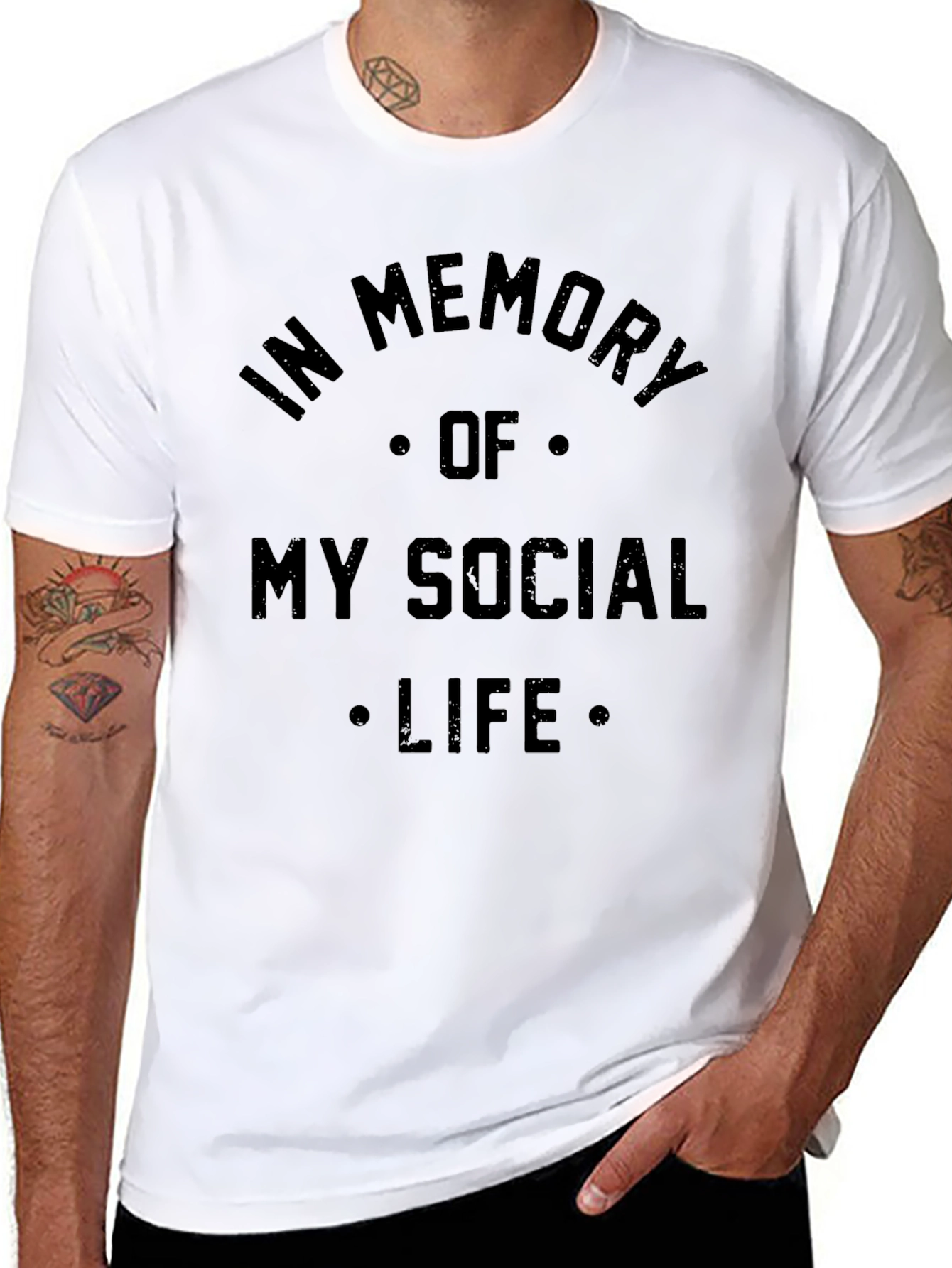 In Memory of My Social Life T-Shirt