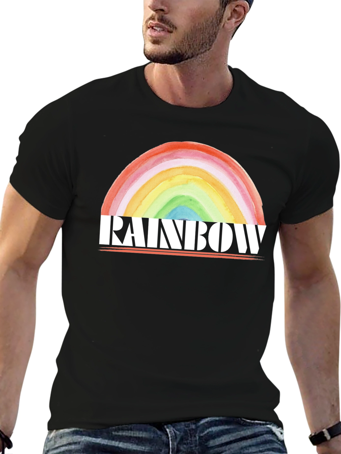 Rainbow Graphic T-Shirt - Bold & Stylish