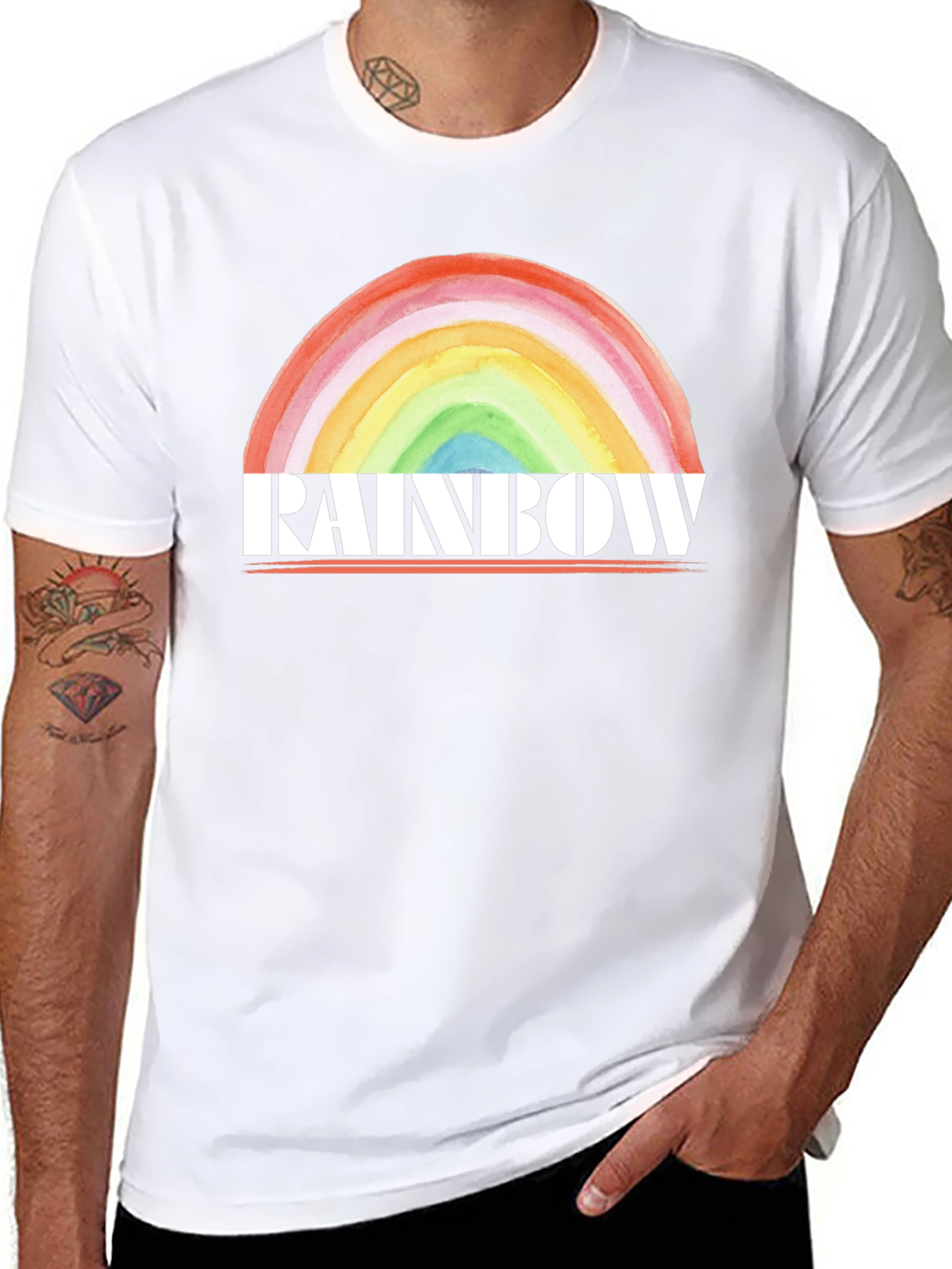 Rainbow Graphic T-Shirt - Bold & Stylish