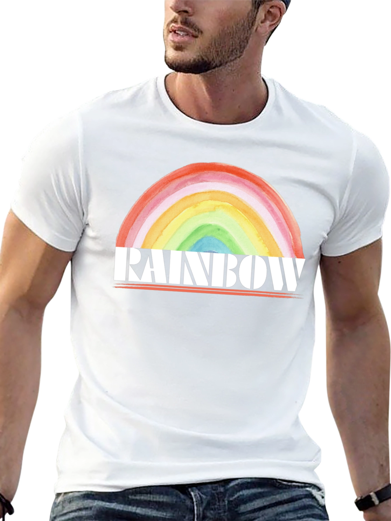 Rainbow Graphic T-Shirt - Bold & Stylish